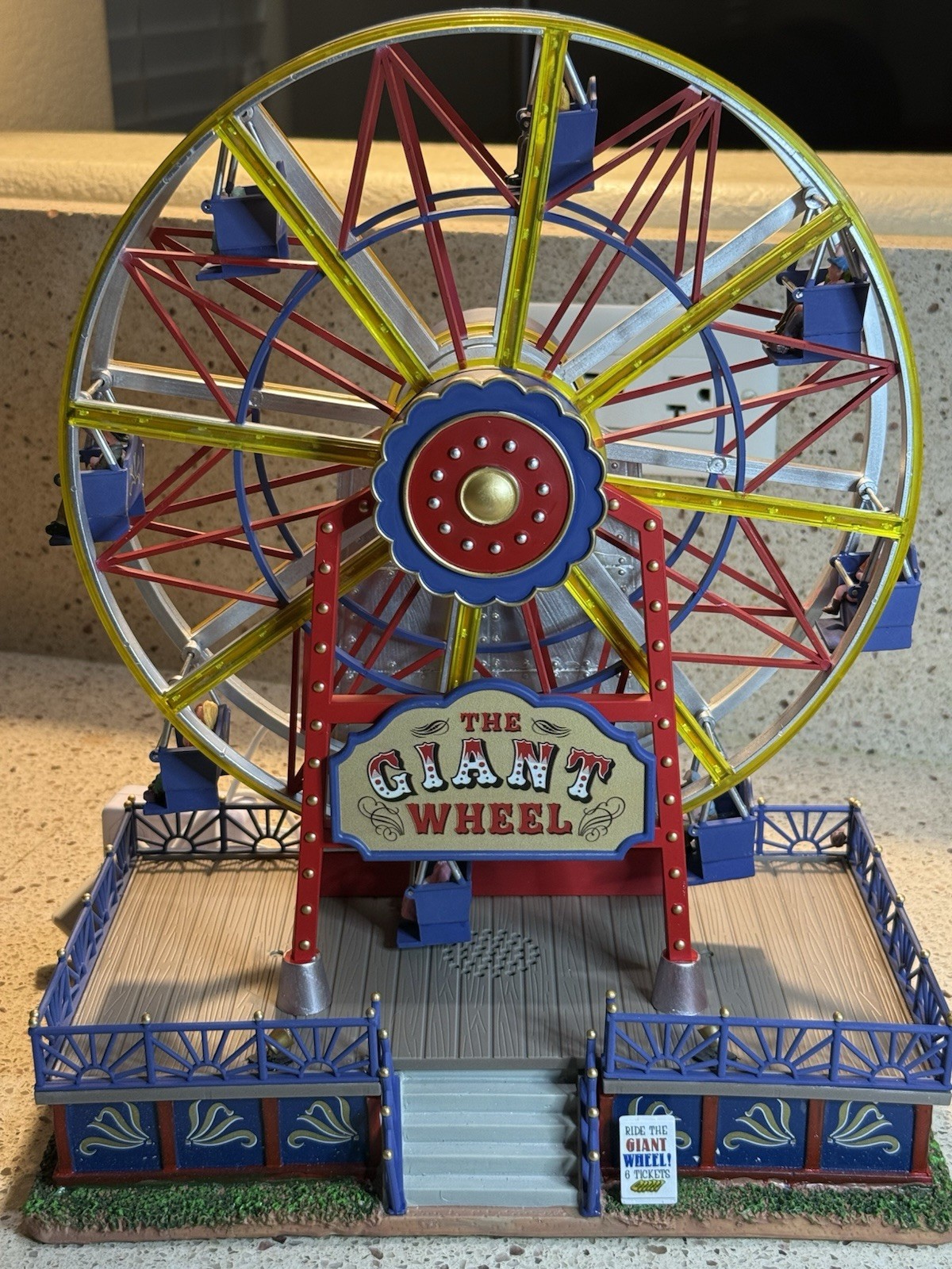 Lemax Carnival Village The Giant Wheel Sights & Sounds Animated #94482 *Working*