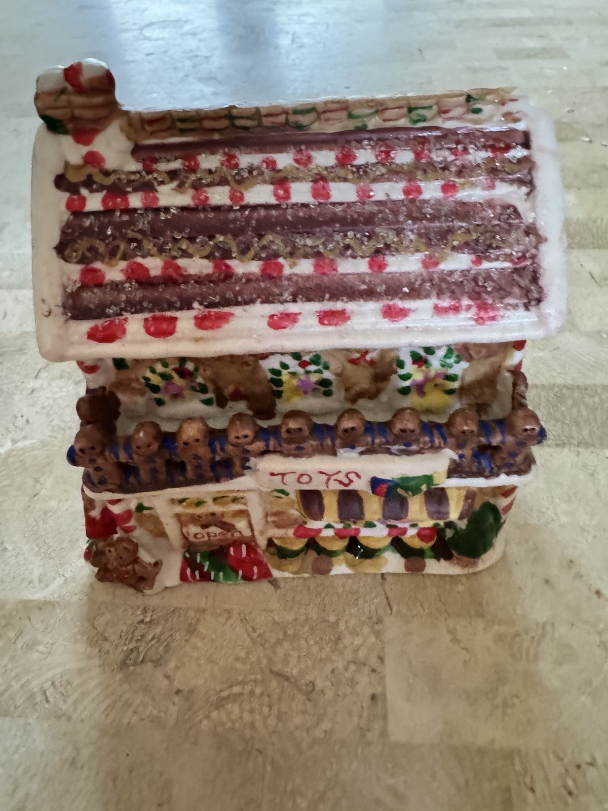 Gingerbread Frost Lane Vintage 2005 Lot Of 4 Christmas Village Gingerbread House