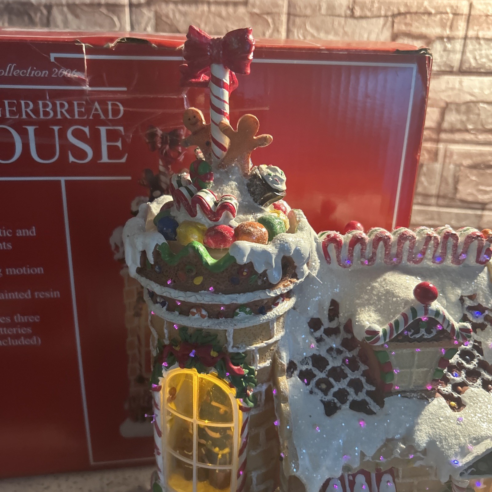 Fiber Optic Gingerbread House 2006 Sam’s Club Christmas Holiday Collection