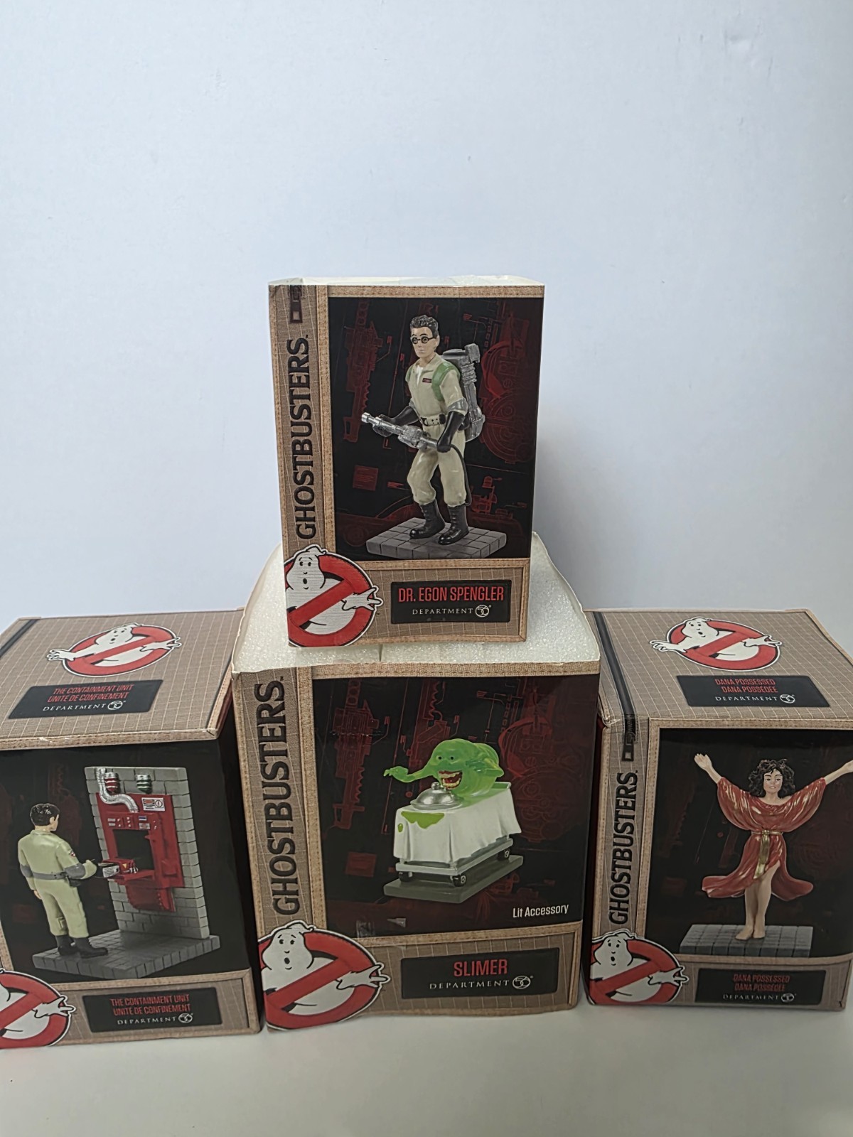 Department 56 Ghostbusters lot of 4 figures Dana, Slimer, Etc