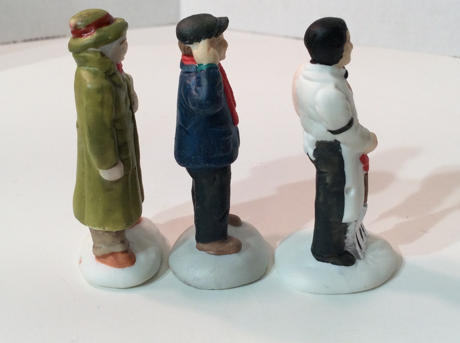 A Wonderful Holiday Christmas Village, Three Men Figurines, no packaging