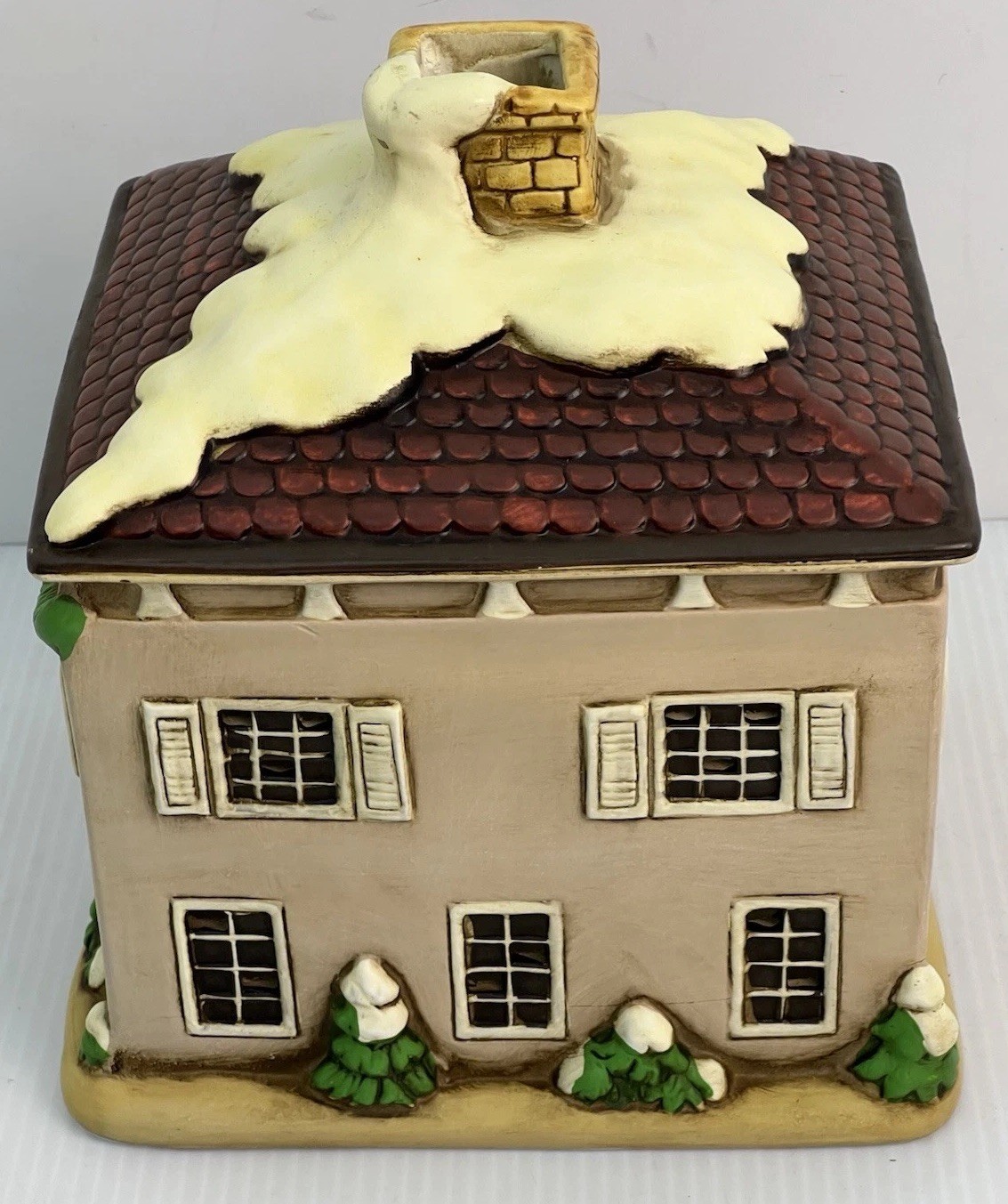 Vtg Lefton Penny House Colonial Village Hand Painted 1986 Made in Taiwan No Box