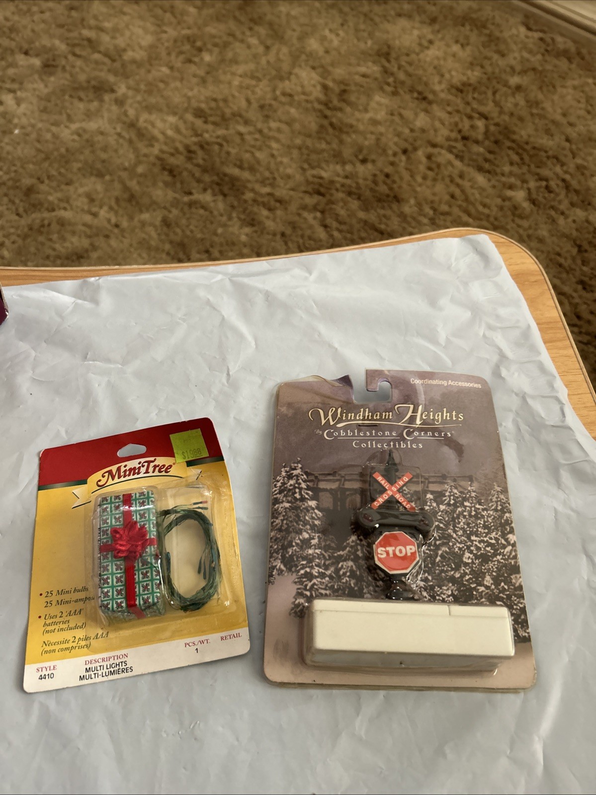 Railroad Crossing Signal – Cobblestone Corners Collectibles& Mini Tree Light Set