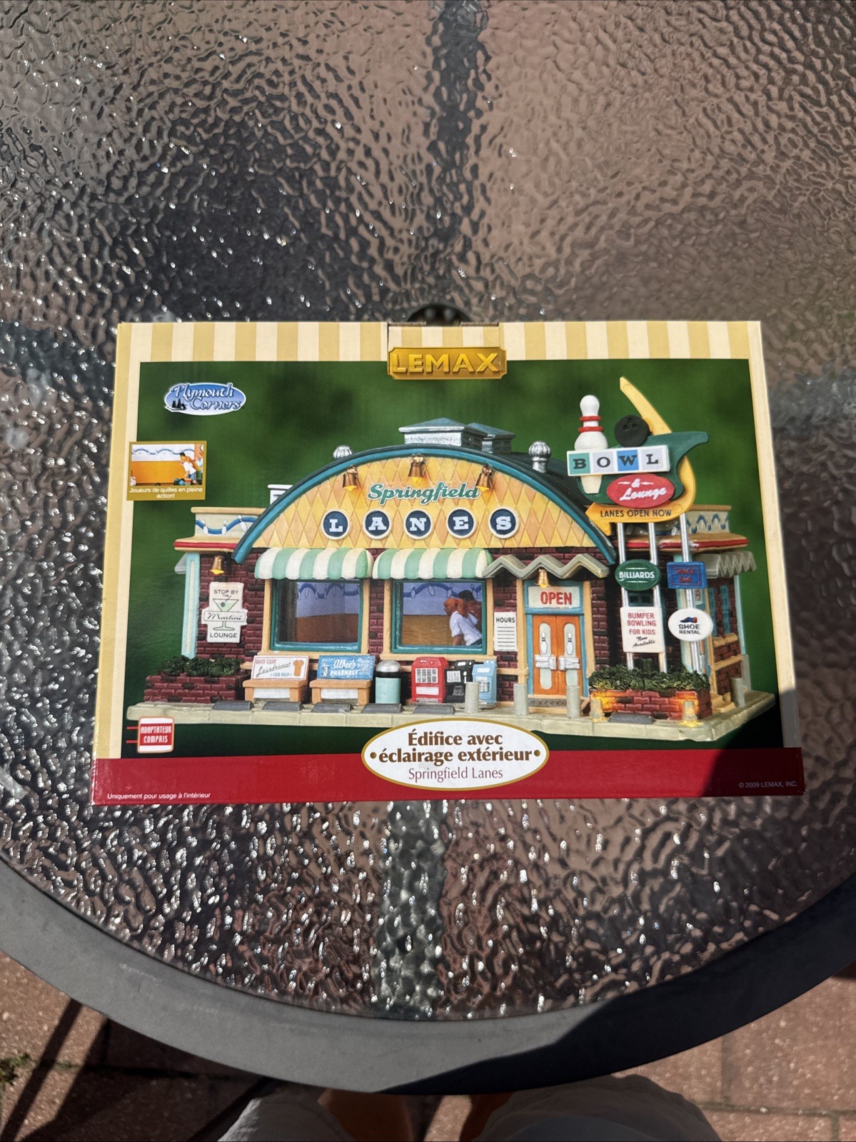 2009 LEMAX #95817 SPRINGFIELD LANES Lighted Christmas Village Decor NEW