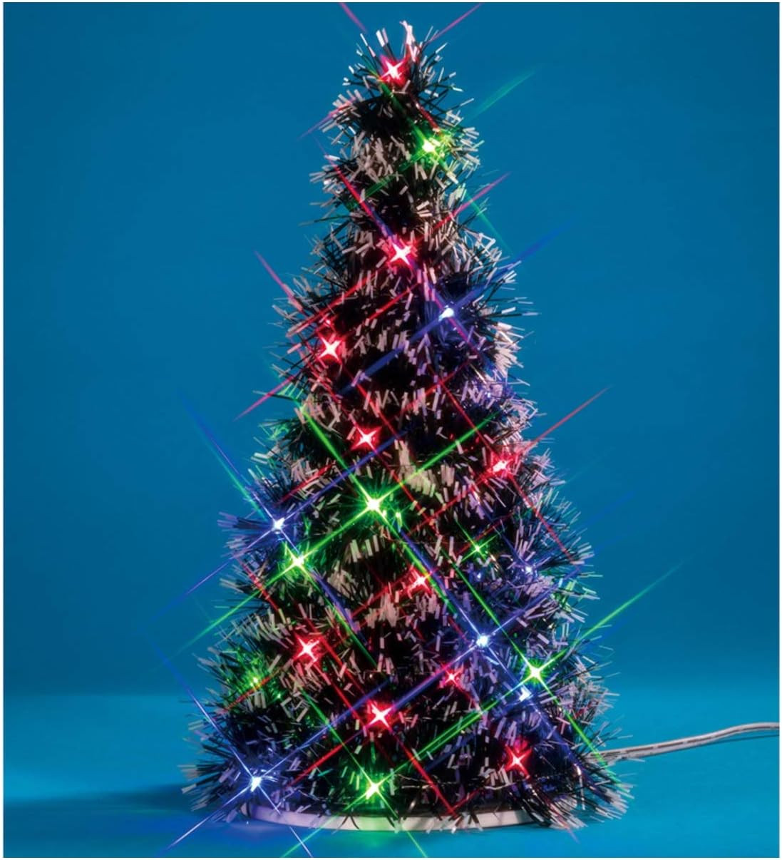 94522 Multi Light Fir Tree, Colorful Decorated Lights up Miniature Tree, X’Mas D