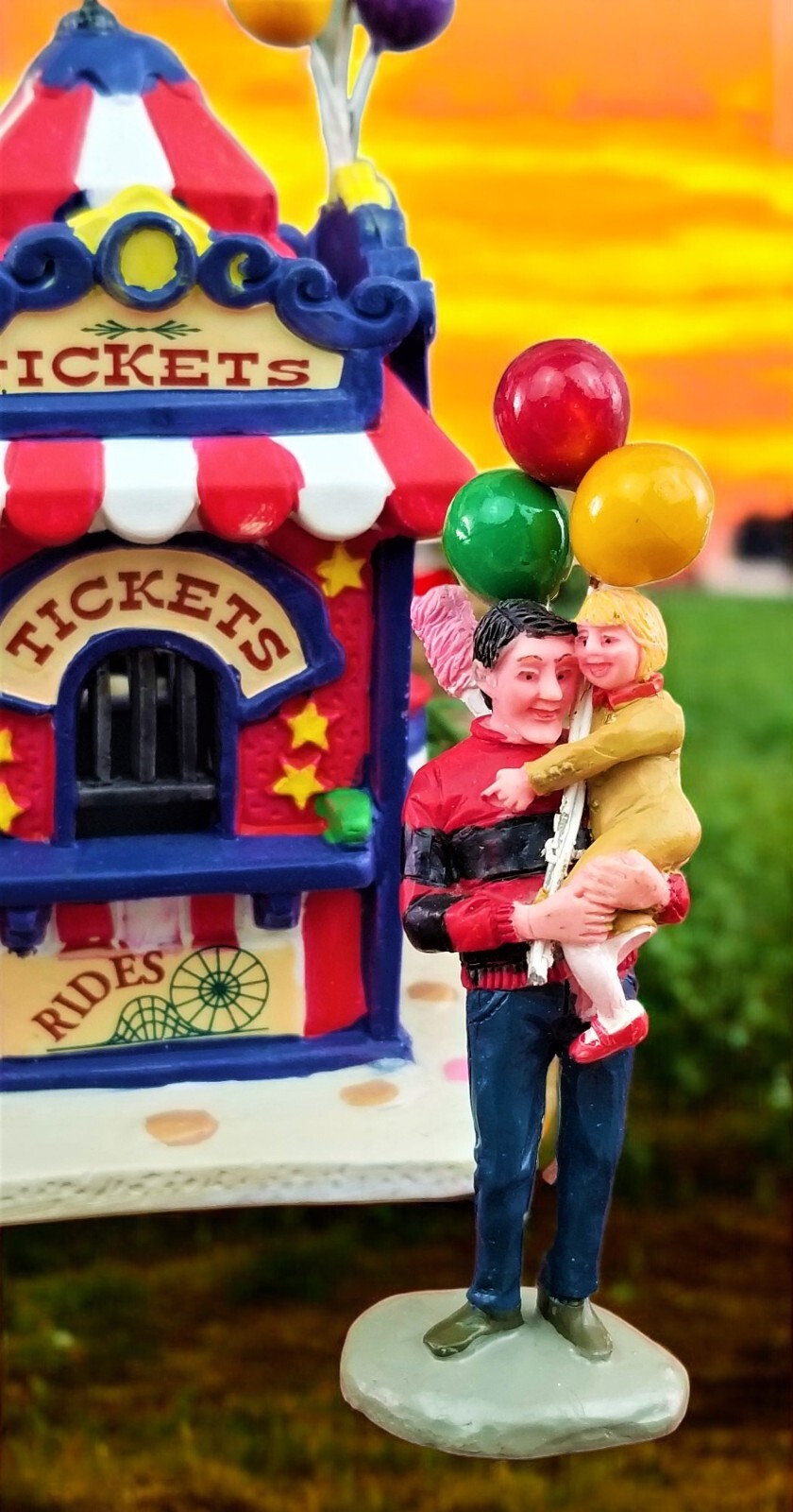Lemax Carnival Ticket Booth Clown Fair Circus Village Collection 63563 Set READ