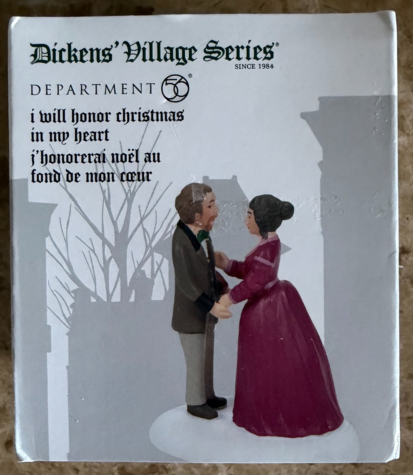 Department 56 Dickens’ Village I Will Honor Christmas In My Heart 6009738 NIB