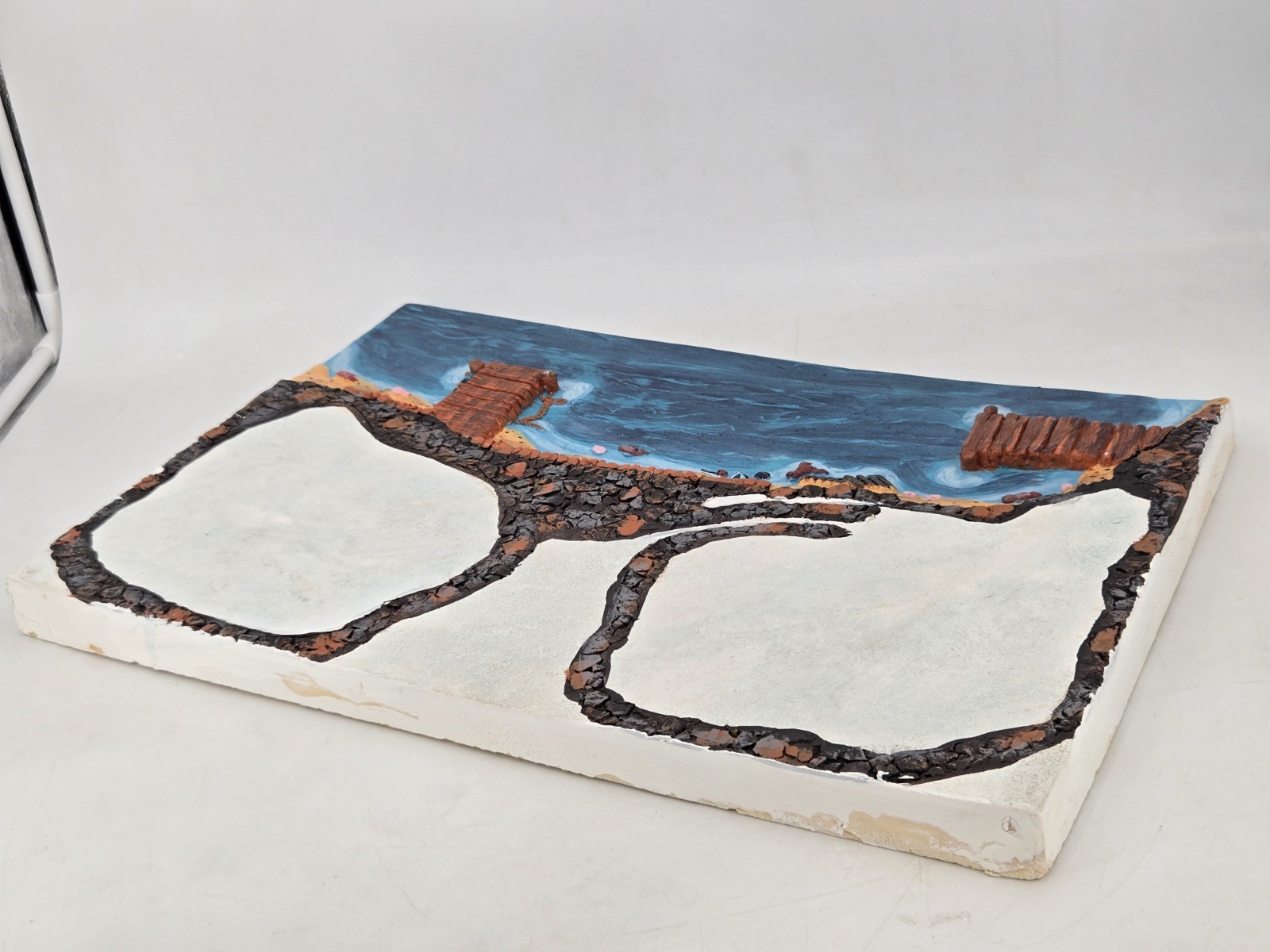Share The Joy Hand Painted “Seaport Base ” For Porcelain Collectibles, Buildings