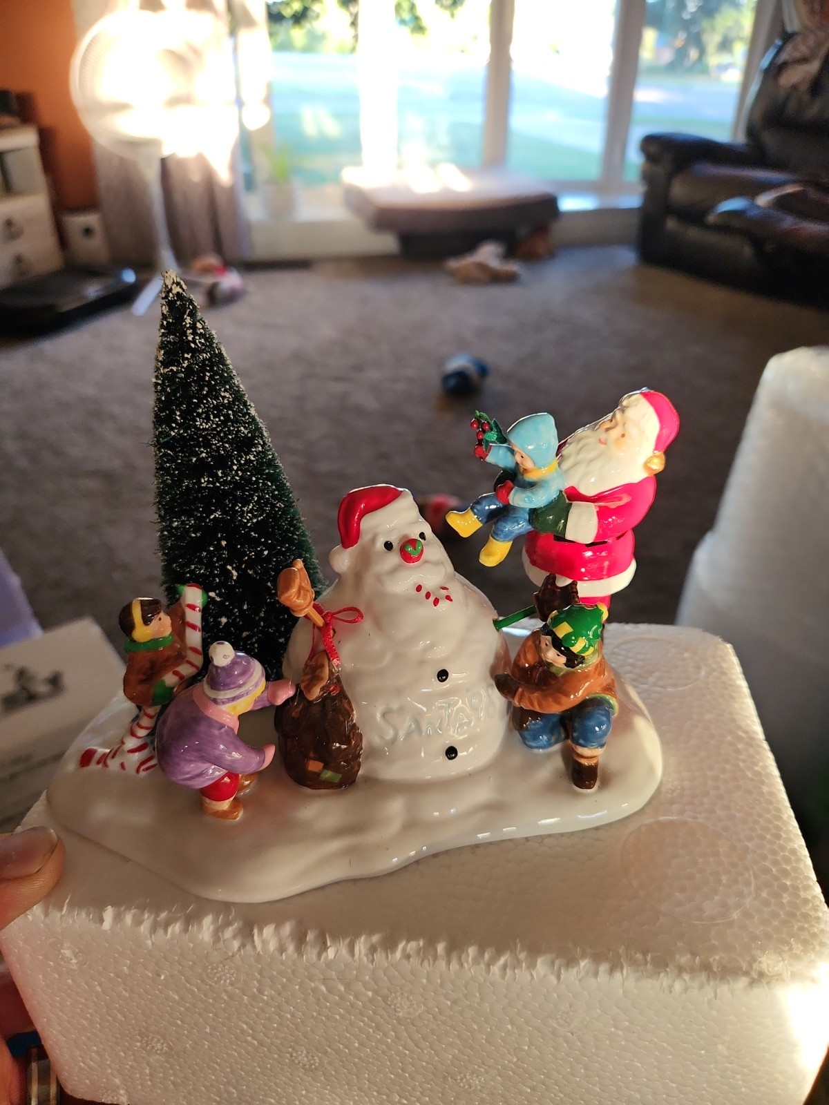 Department 56 Snow Village Sainta Bundle. 3 Pieces In Lot.