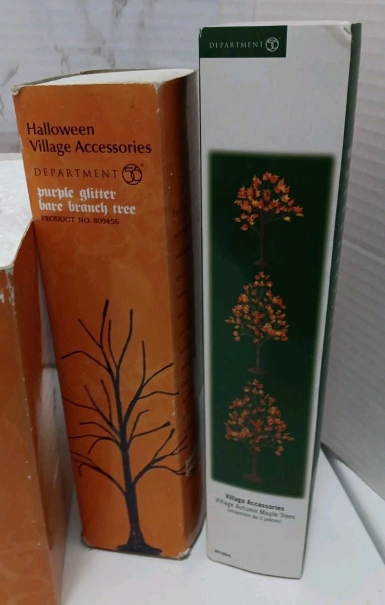 Dept 56 Halloween Water Tower Annual Pumpkin Festival Accessories Lot