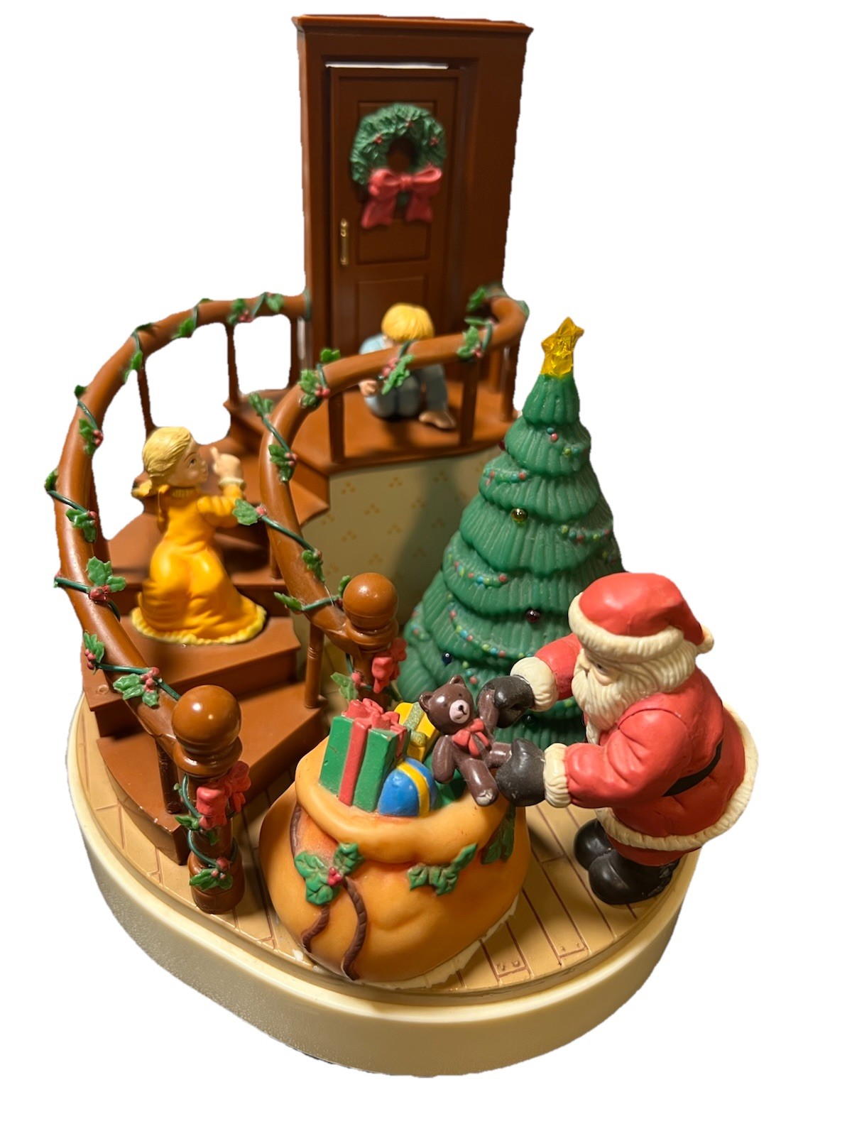 House of Lloyd Twas the Night Before Christmas Lighted Animated w/ Box VTG 1989