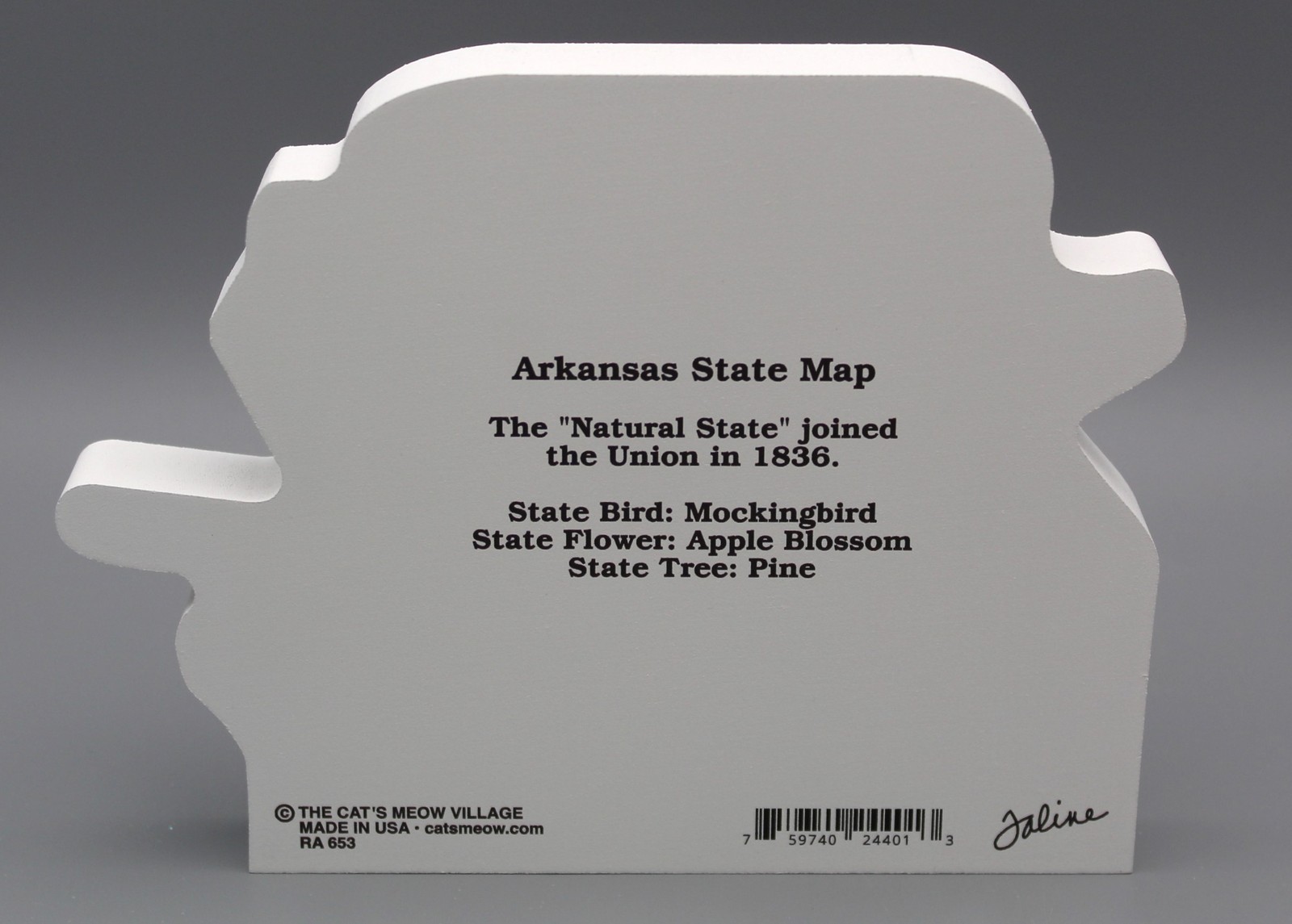 Cat’s Meow Village US MAP Arkansas Natural State NEW #RA653 SHIPPING DISCOUNTS