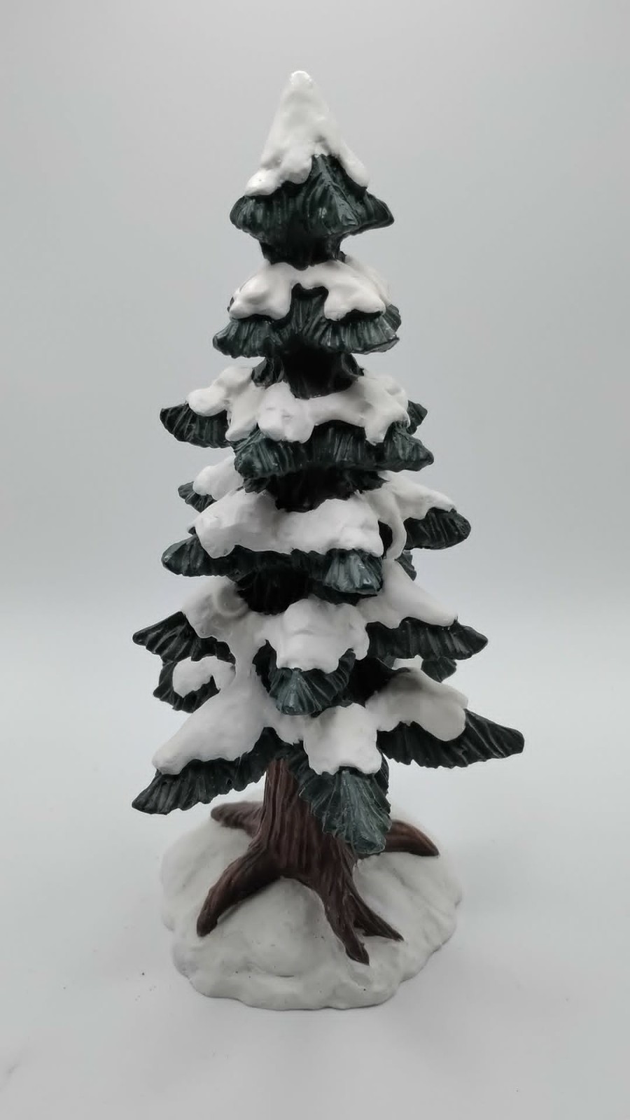 Lefton Colonial Christmas Village 01168 LARGE 9 1/2” SNOW TREE (1 piece) C2 RARE