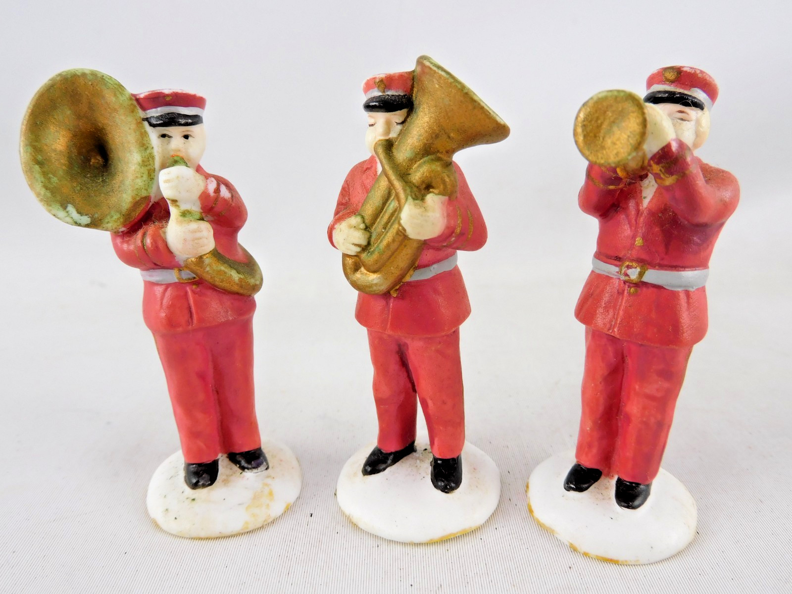 Vtg Dept 56 Salvation Army Band 6 Pcs Porcelain Heritage Village Taiwan 5985-4