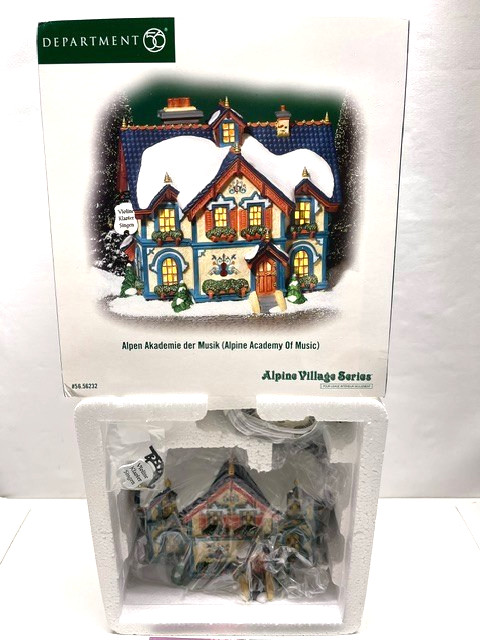 Dept 56 Alpine Village Alpen Akademie der Musik (Alpine Academy of Music) NEW