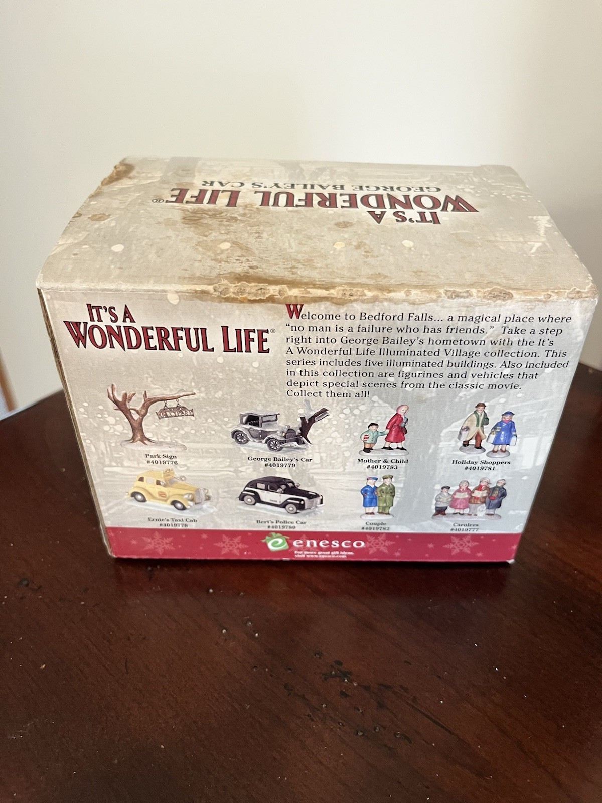 Enesco It’s a Wonderful Life George Bailey’s Car Christmas Village Boxed 4017779