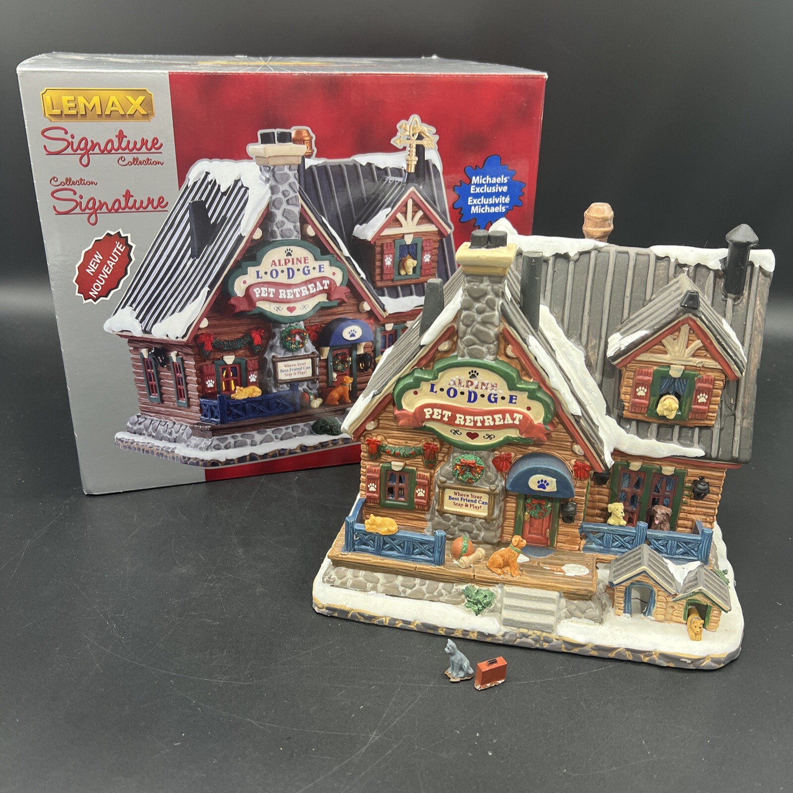 Lemax Signature Collection Alpine Lodge Pet Retreat Village 75255 2017 Read