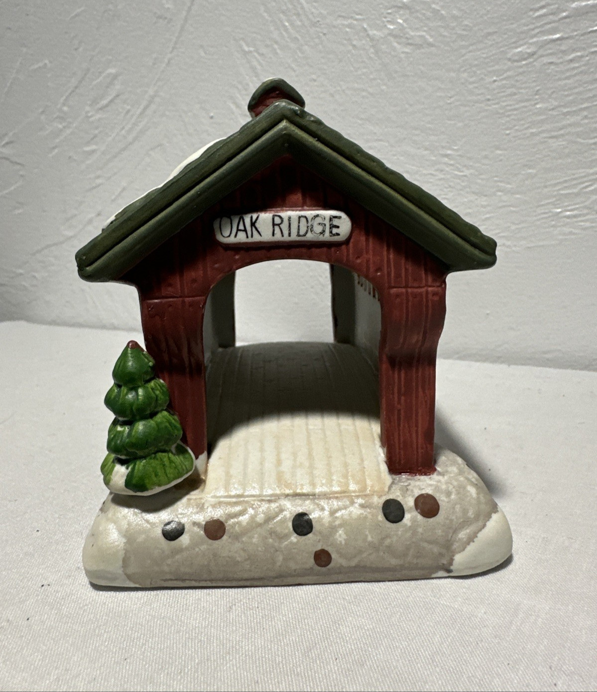 Lemax DickensVale Vintage Porcelain Covered Bridge Christmas Village Decor