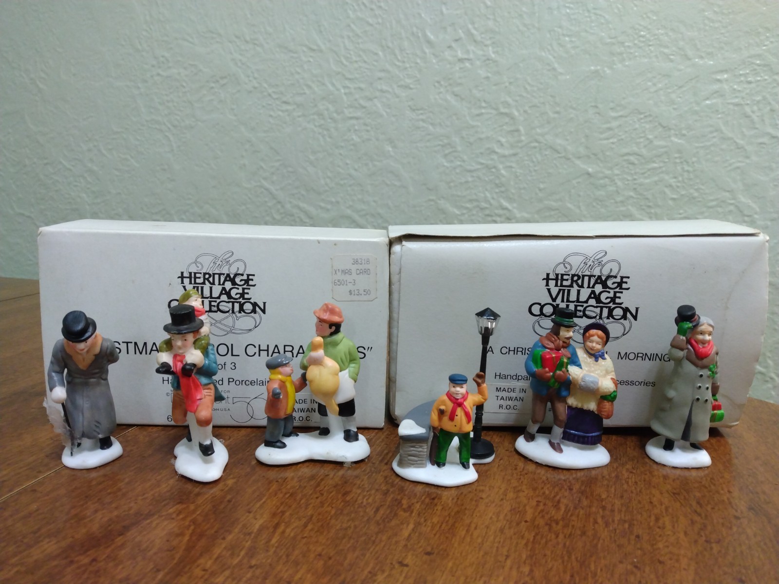 Dept 56 Christmas Carol Characters & A Christmas Carol Morning Figures w/Boxes