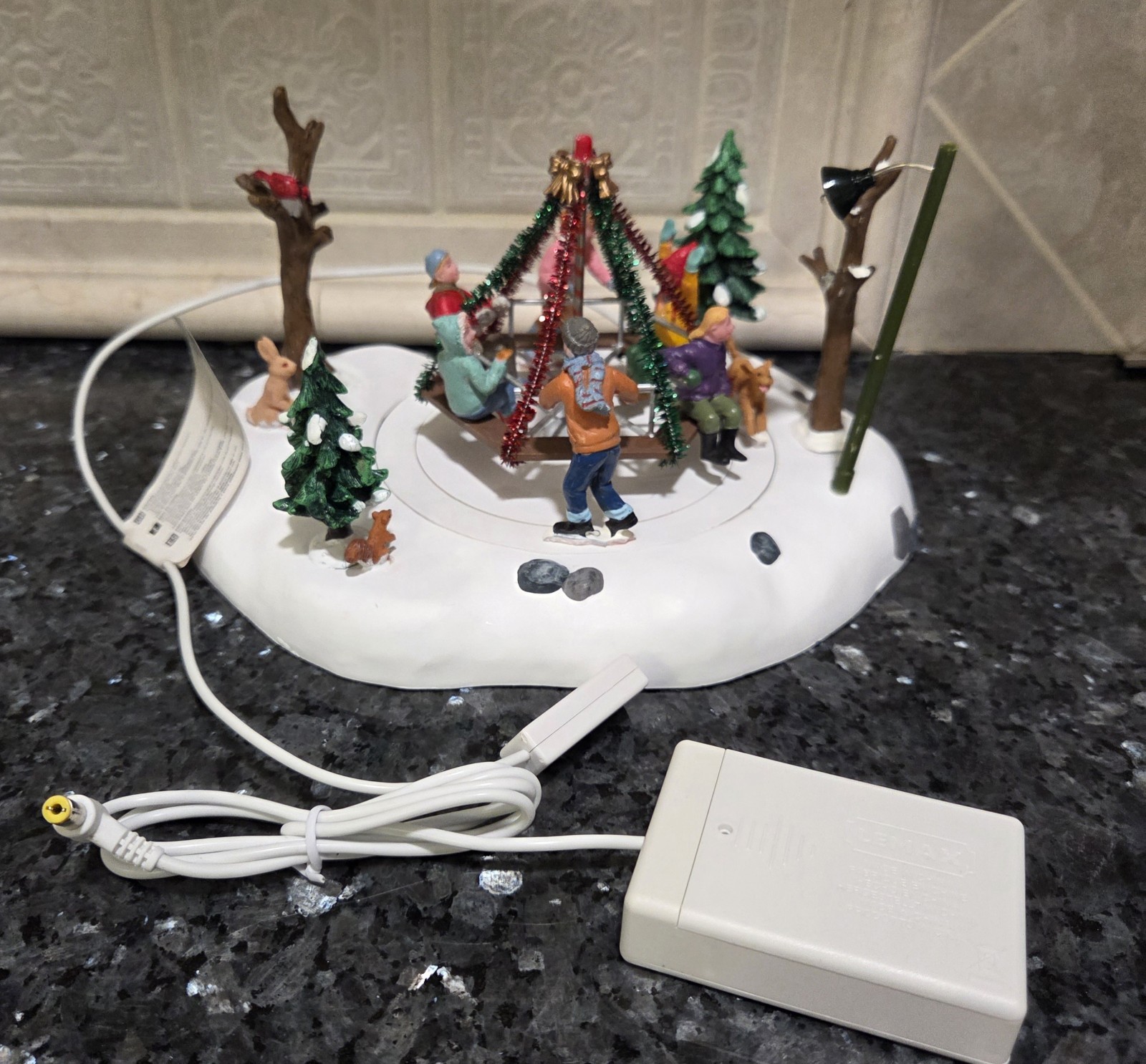 Lemax~14340~Lighted Animated Winter Playground Village Collection~Retired