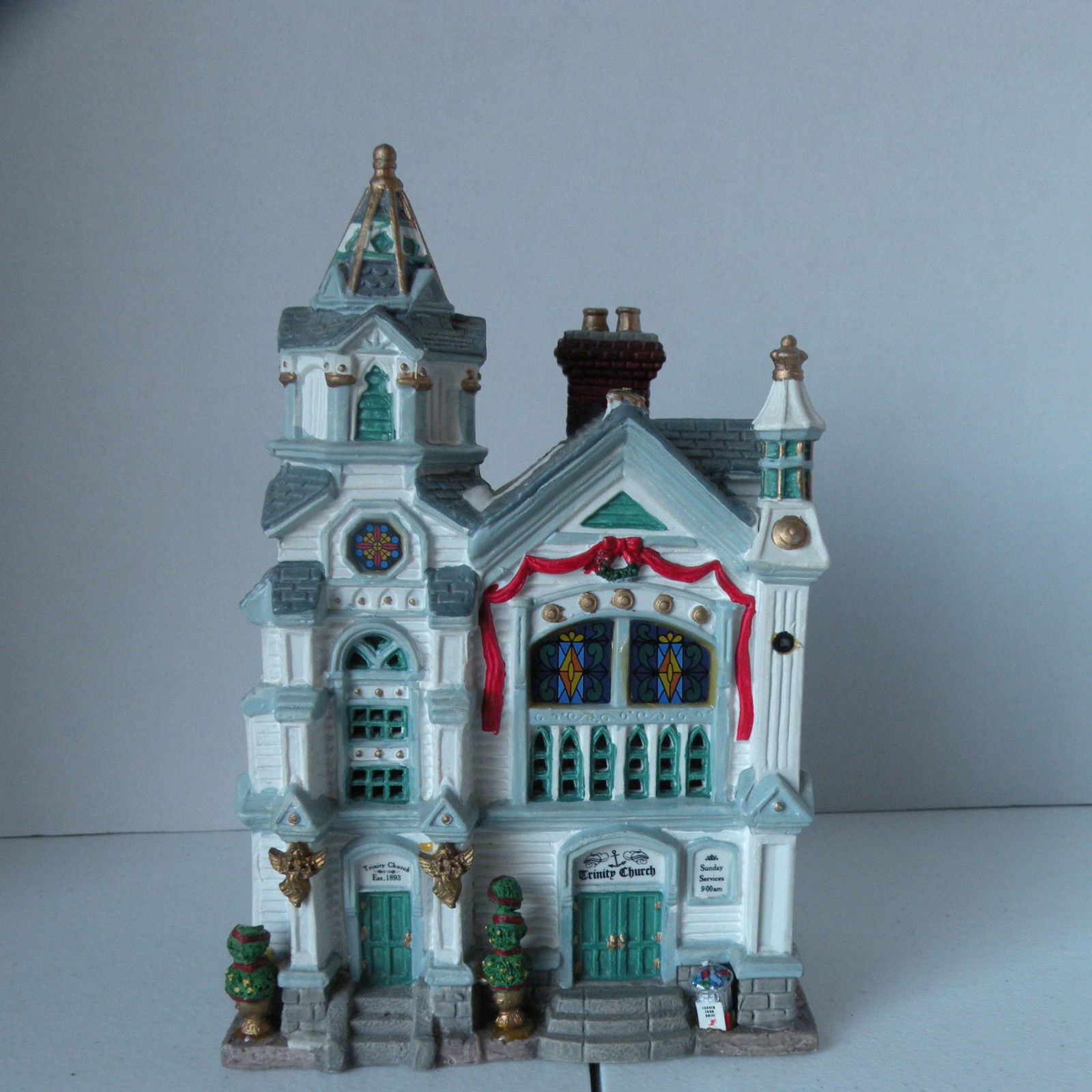 VTG Lemax Coventry Cove Trinity Church 2003 Figurine 8.5 in x 5.5 in x 4.5 in