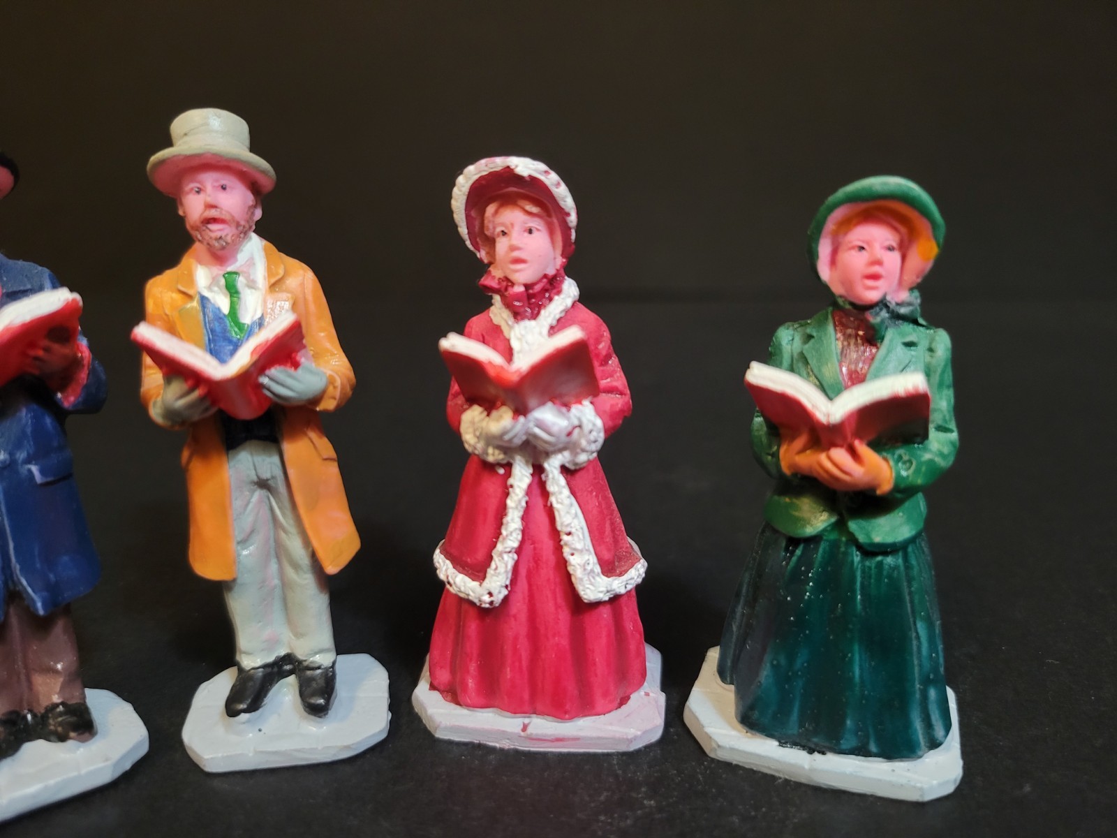 Lemax Christmas Village Town Harmony 72403 Caroling Singing Carols Songs Quartet