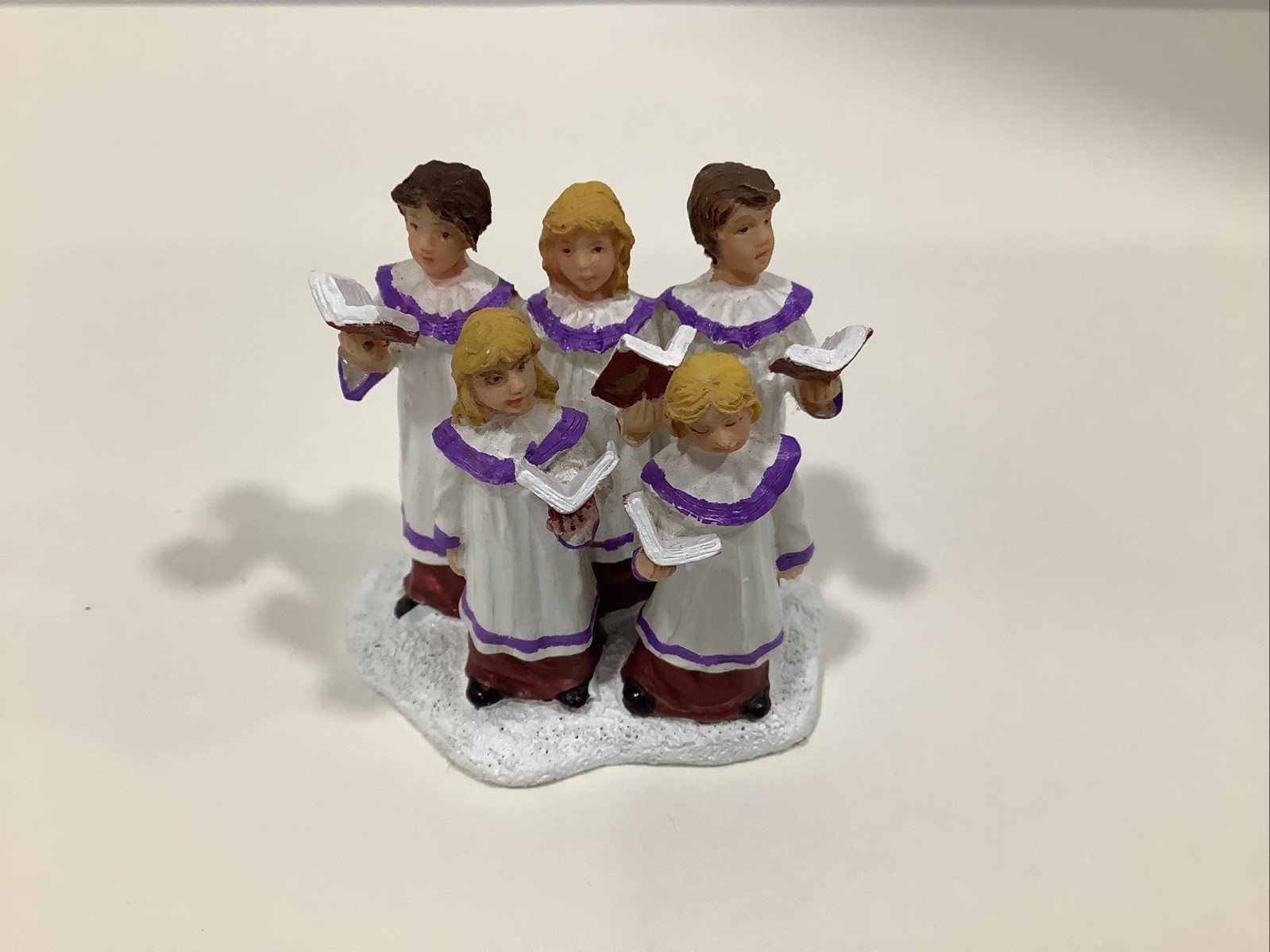 St. Nicholas Square Christmas Village Accessory Children Caroling Singing Choir