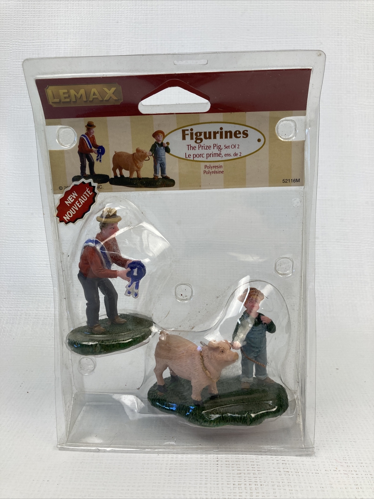 Lemax Village Collection The Prize Pig, set of 2 New In Package