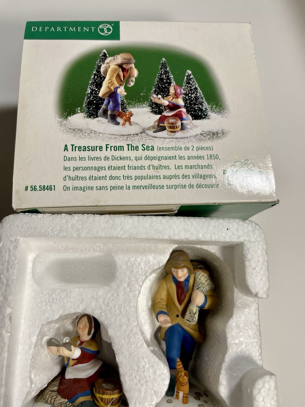 Dept 56 A Treasure From The Sea Set 58461 Dickens Village Heritage Collection