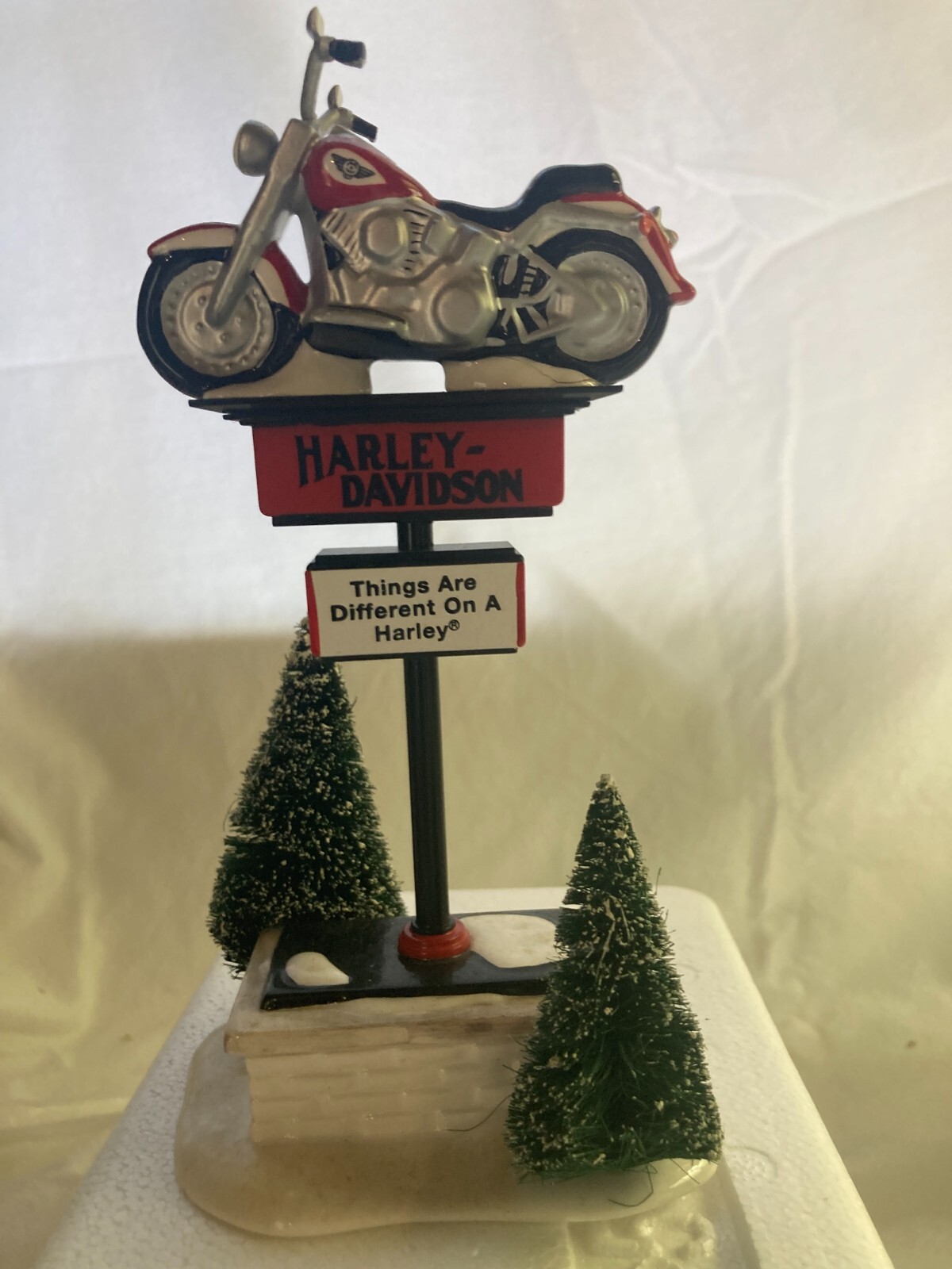 Dept 56 – Harley Davidson Sign -# 54901 two sided, Excellent Condition