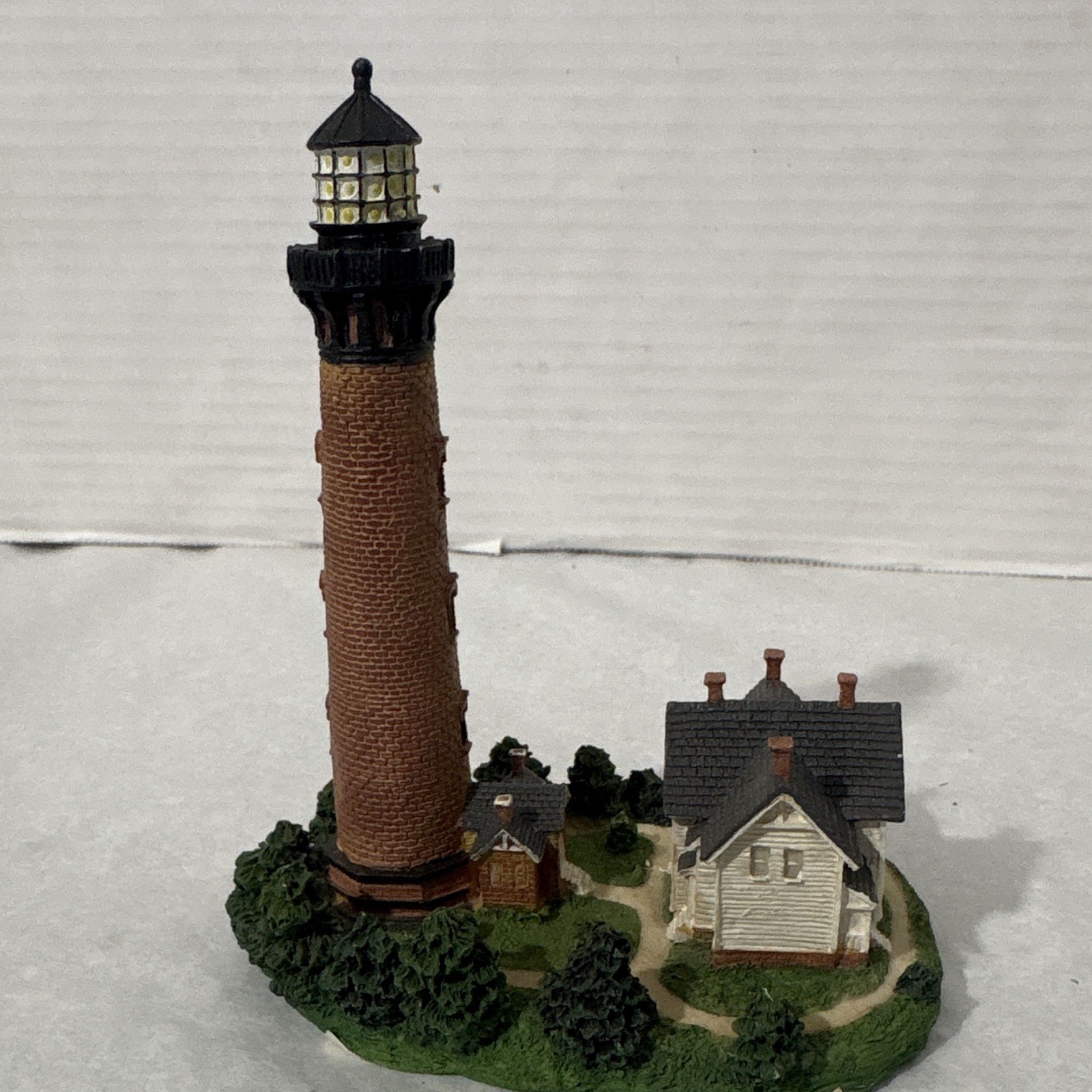 Currituck Beach Light Lighthouse Miniature Resin Figurine, Multicolor, 1998