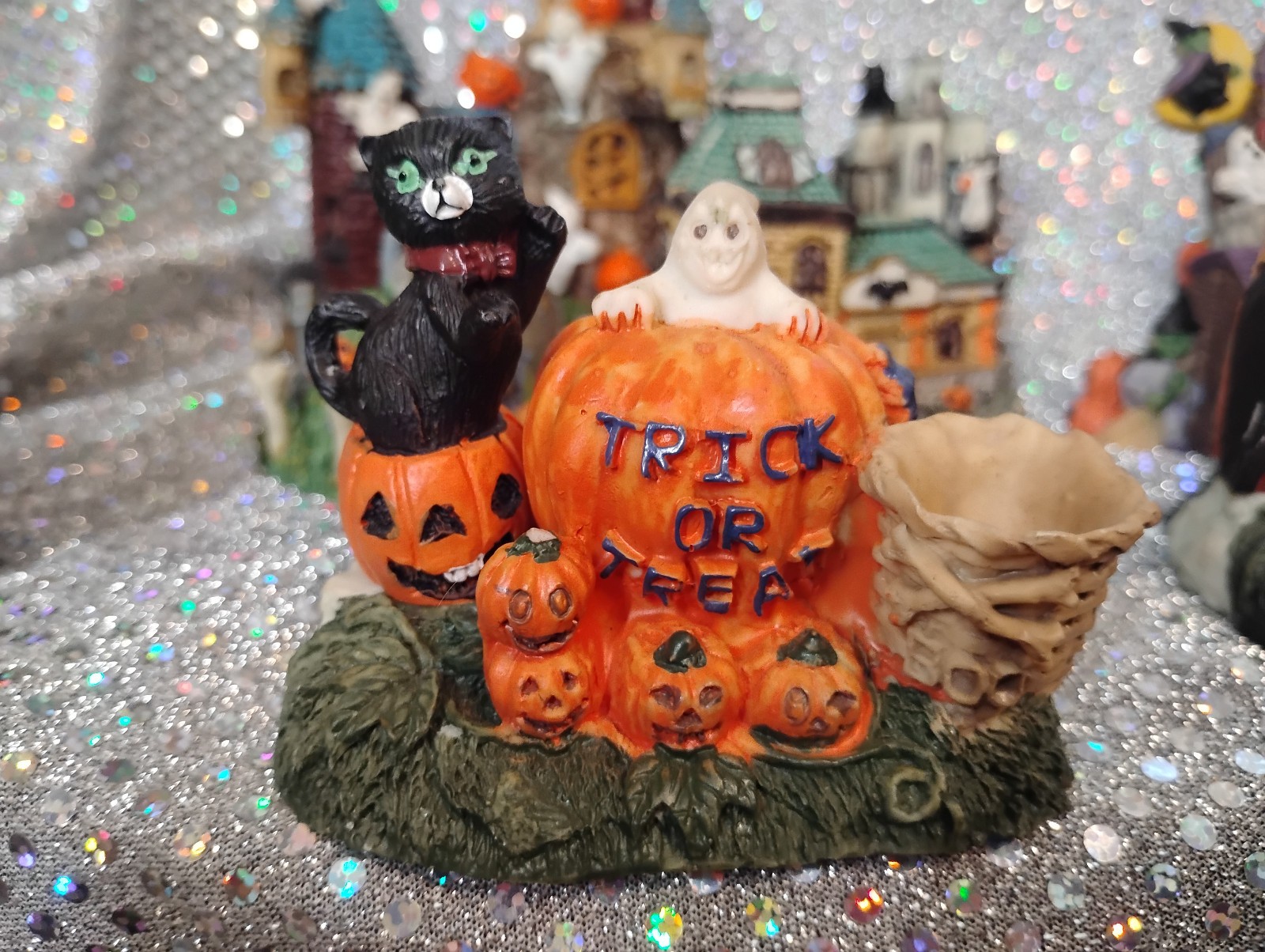 Lot of 13 Assorted Small Halloween Village Figures 1″-3″ – See Pictures
