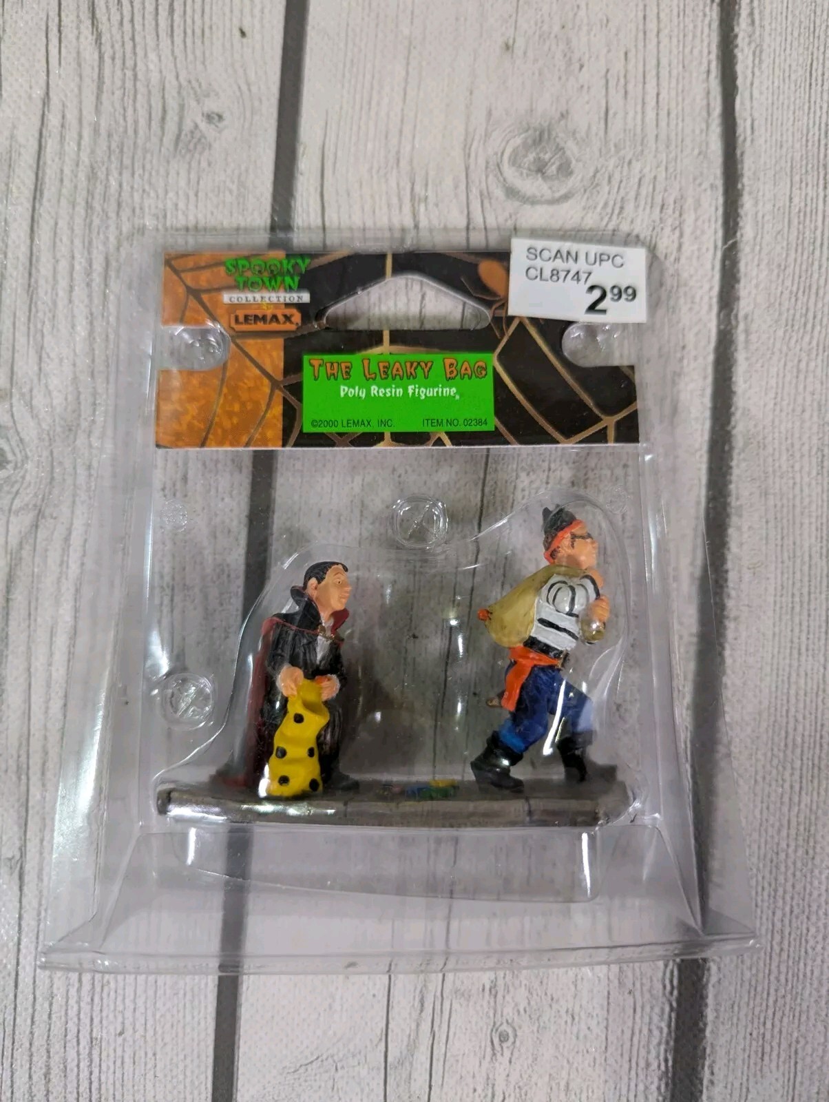 Lemax Spooky Town The Leaky Bag Halloween Figures Village Dracula Pirate