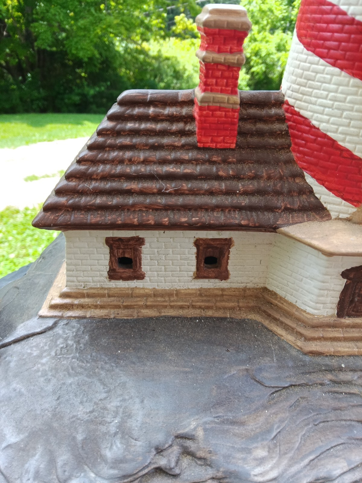 Vintage Byron Molds Hand Painted Lighthouse Ceramic 1980
