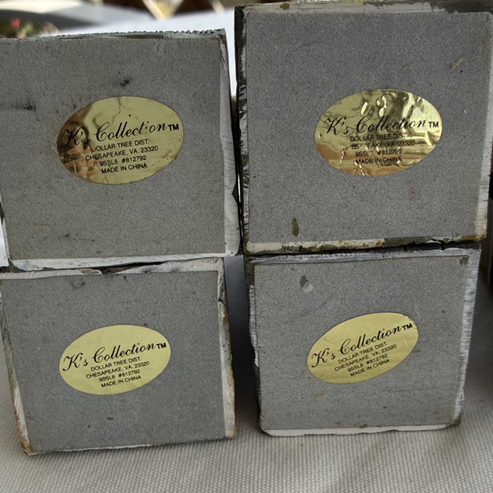 K’s Collection Miniature City Houses Set of 8 Resin Painted Multicolor Decor