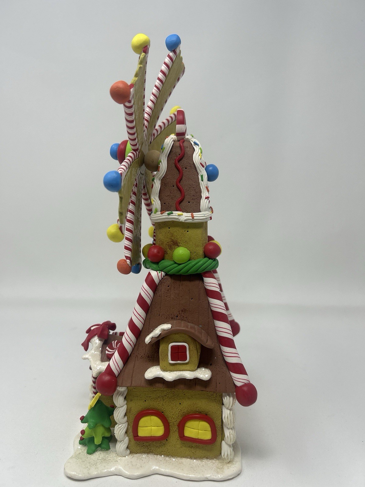 Christmas Gingerbread House Decoration-Windmill-Candy-Multicolor