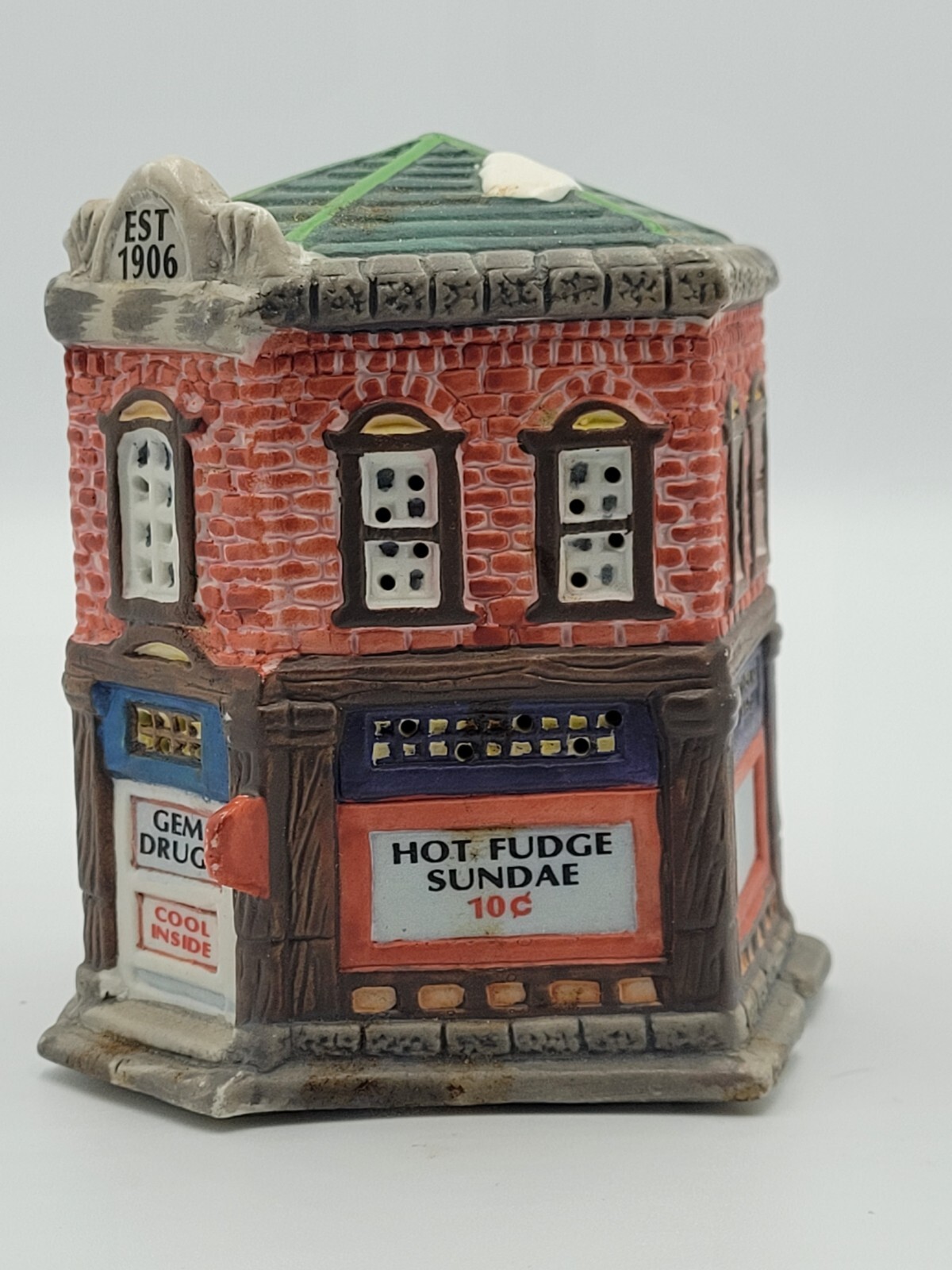 American Landmarks Collection Gem Drugs Christmas Vtg. 1994 Home Town America