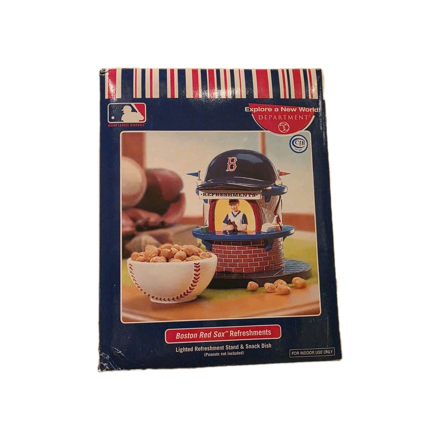 2004 Department Dept 56 MLB Boston Red Sox Lighted Refreshment Stand Baseball