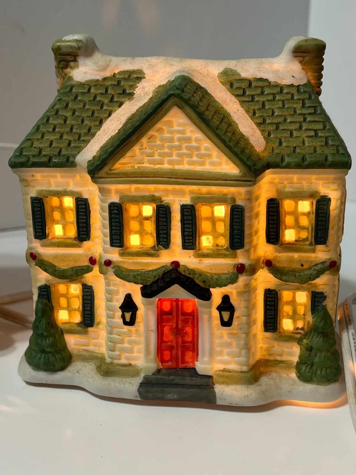 1996 Trim A Home Holiday Home Collection Lighted Christmas Village Lot of 5 ~ A