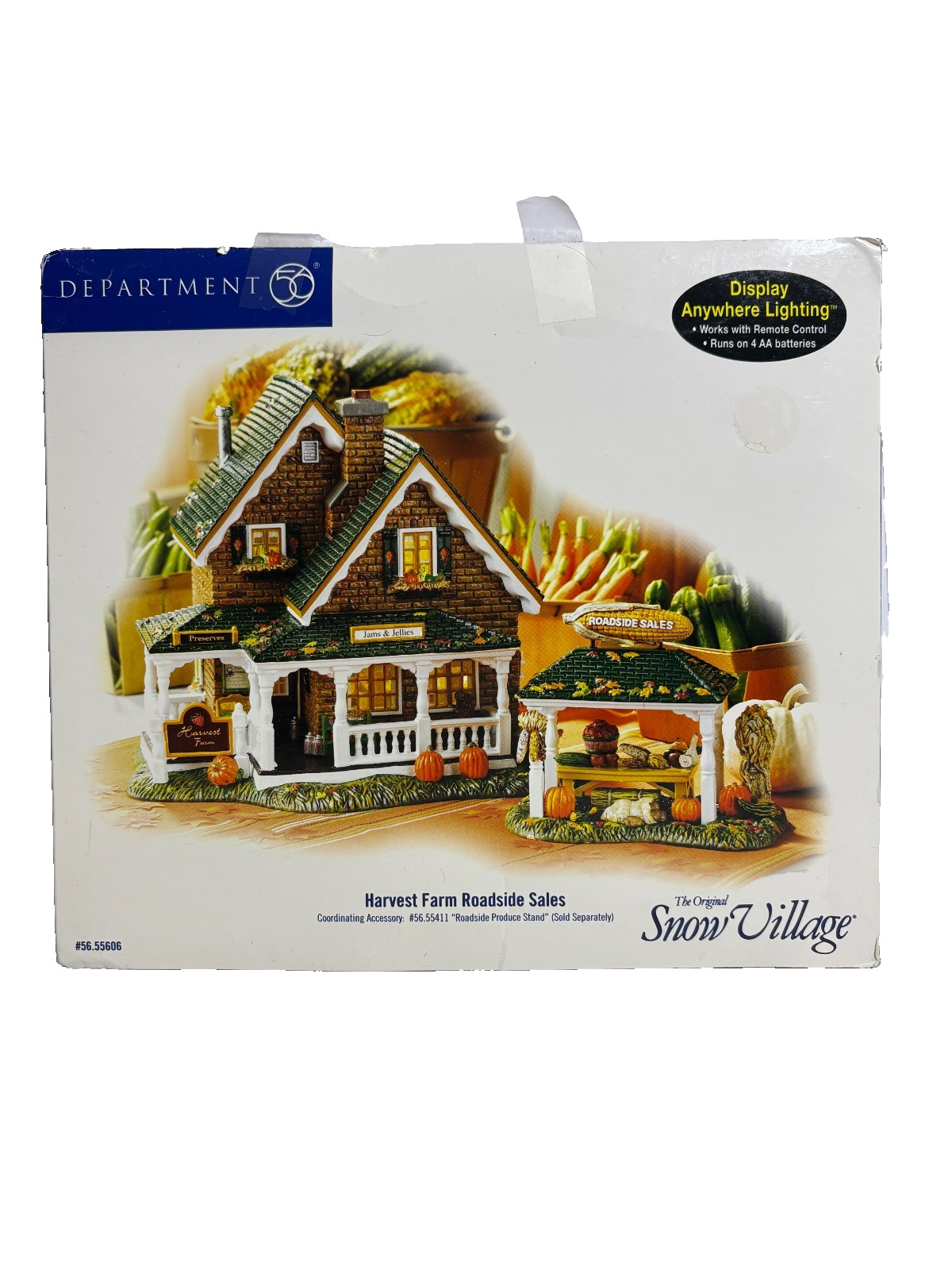 Vintage Dept 56 Snow Village- Harvest Farm Roadside Sales- 55606-2006