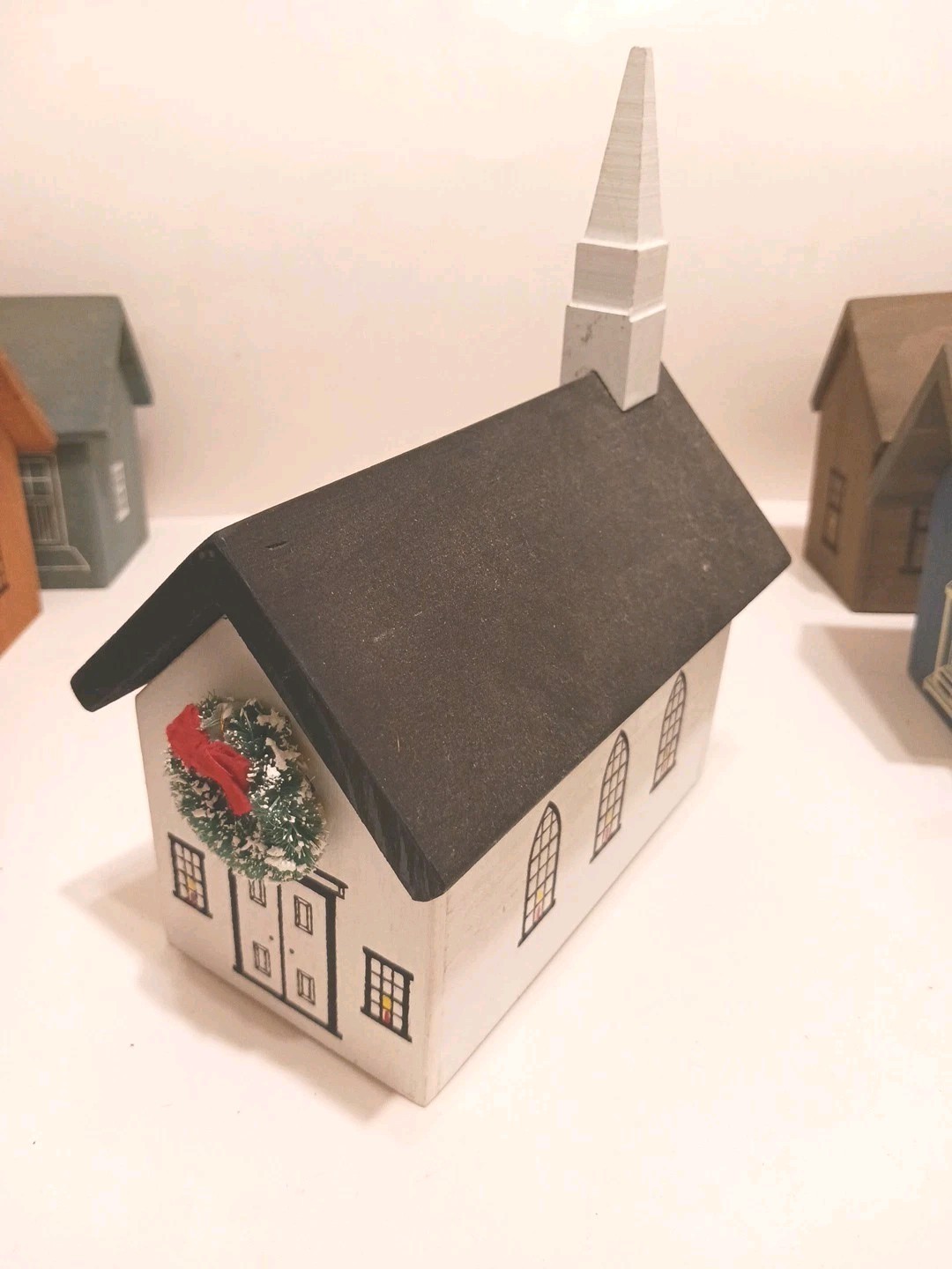 10 Pc Vtg Kittery Graphics Boxville 6″ Little Box Country Village Trinket Boxes