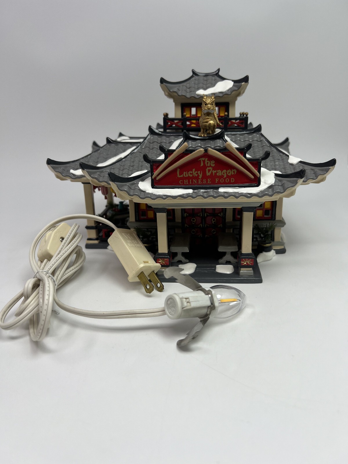 Dept 56 The Original Snow Village Lucky Dragon Restaurant 55011 Christmas