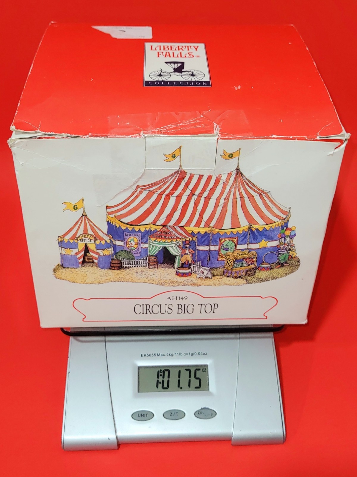VTG Rare 1998 Liberty Falls Circus Big Top Entrance Miniature Village AH1149
