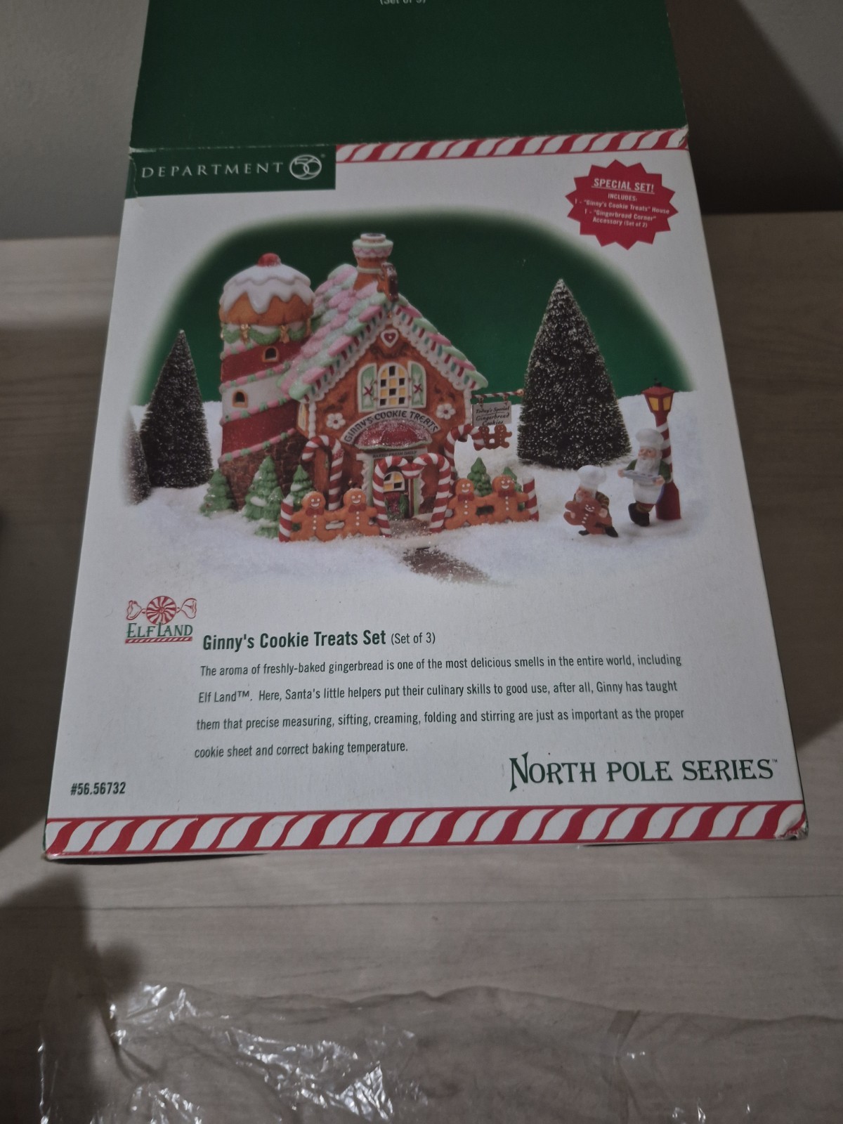 Dept 56 GINNY’S COOKIE TREATS Set #56732 North Pole Series VILLAGE-read
