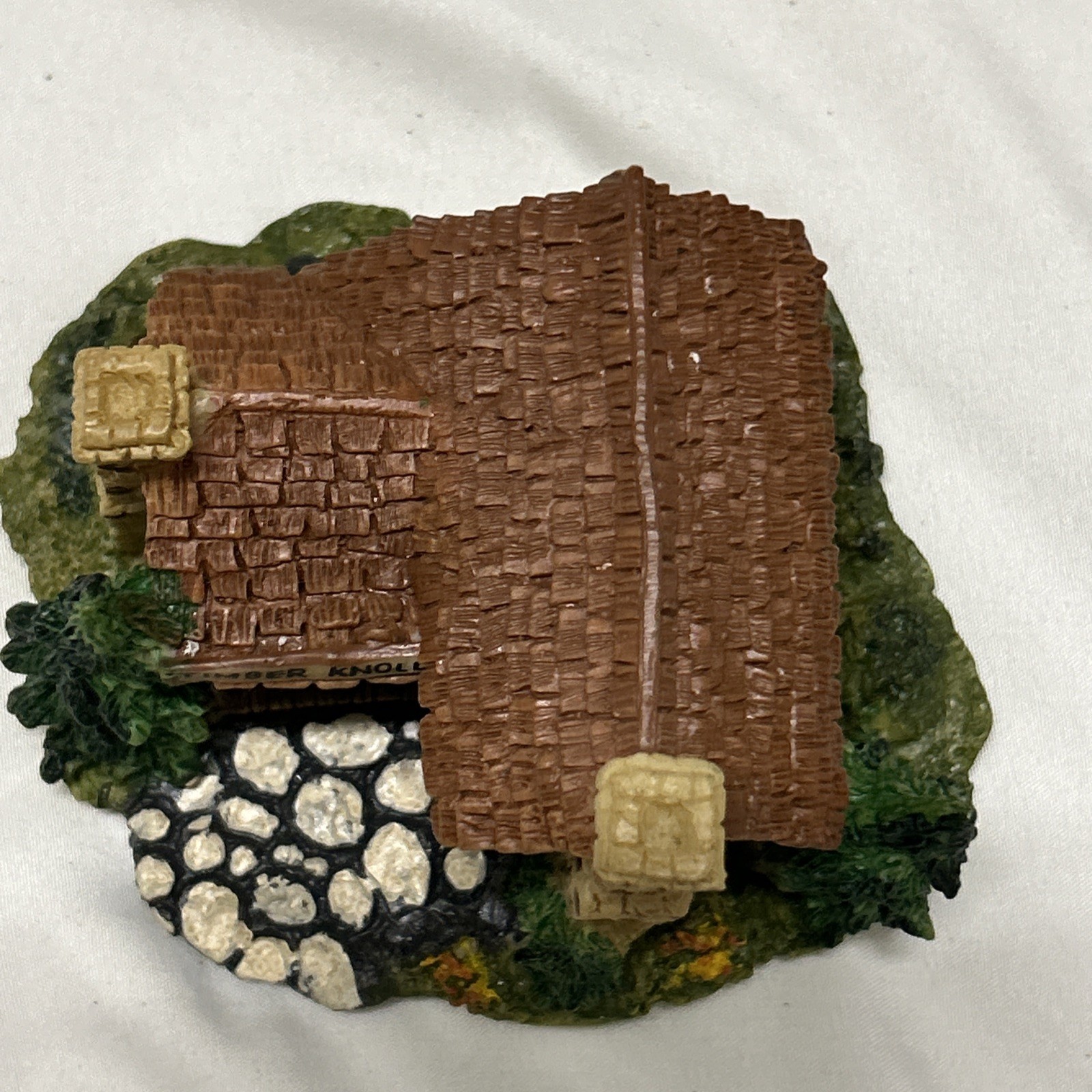 Department 56 New England Village Miniature Log Cabin 5937‑4 • 1987 • Taiwan
