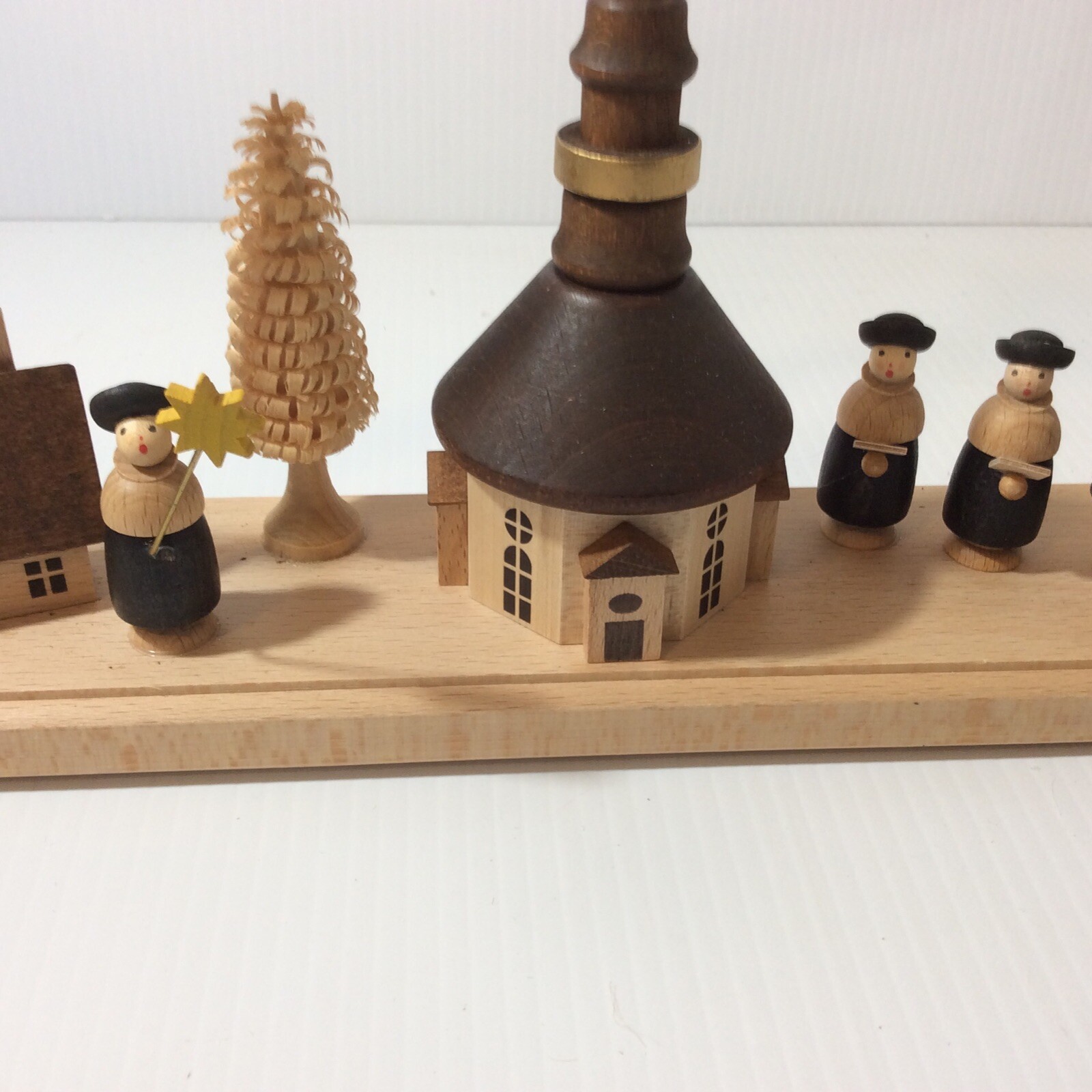 R G Seiffen Church Village Candle Arch Christmas Ornament Wood Handmade Germany