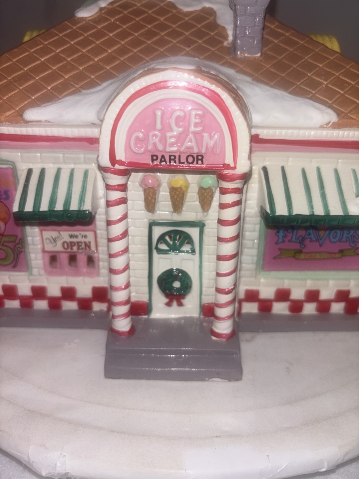 DEPT 56 “56 FLAVORS ICE CREAM PARLOR” ~ **ORIGINAL SNOW VILLAGE** RARE PIECE !!!