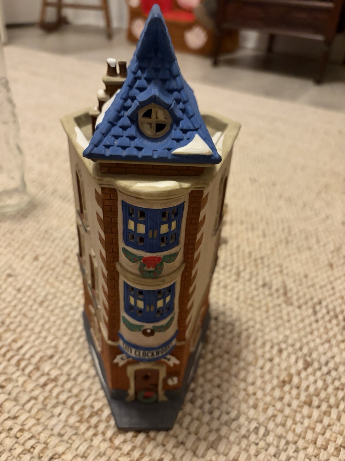 Dept 56 Dickens Village City Clockworks Lighted Building 1992 No box