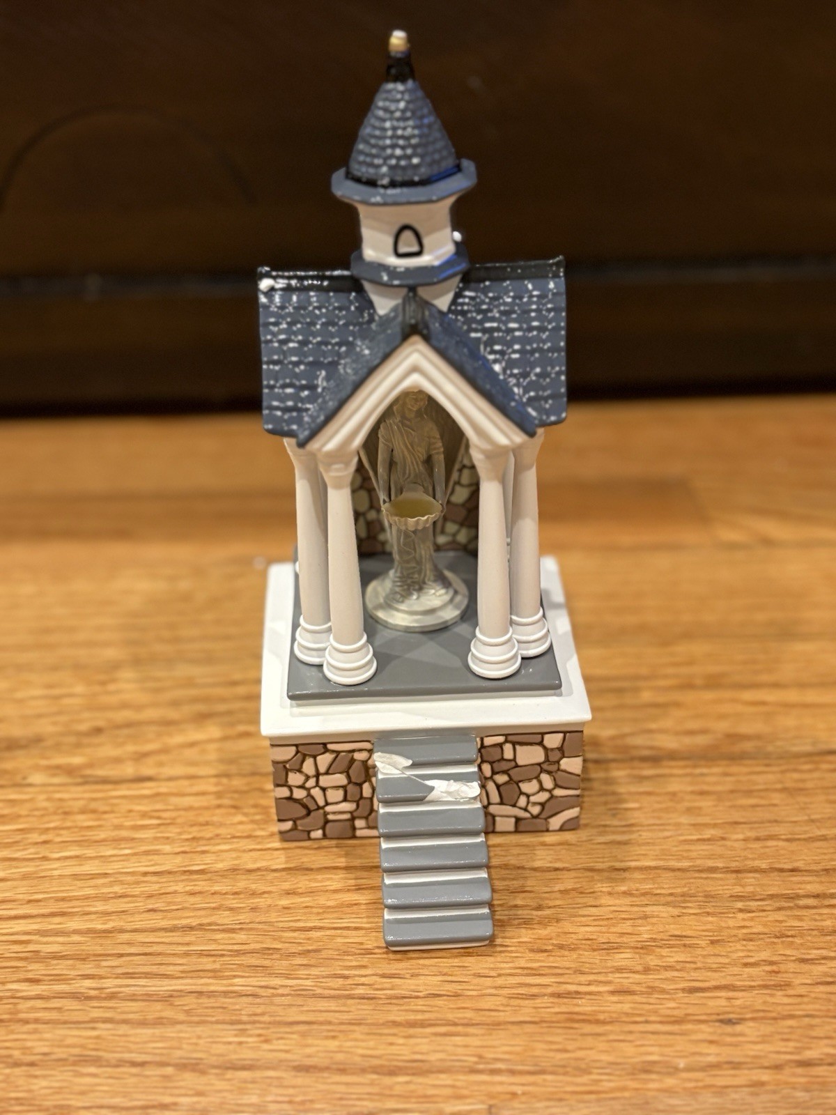 Dept 56 The Original Snow Village Holy Spirit Baptistery Music Box #55022 Broken