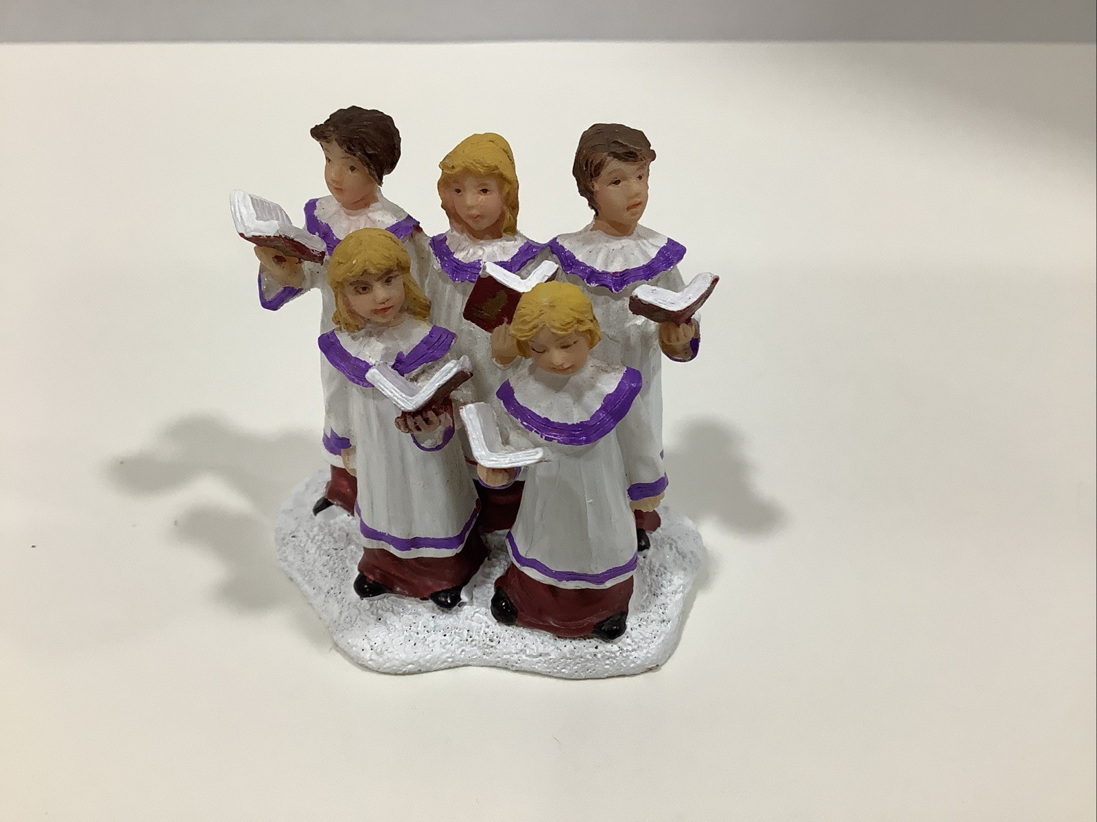 St. Nicholas Square Christmas Village Accessory Children Caroling Singing Choir